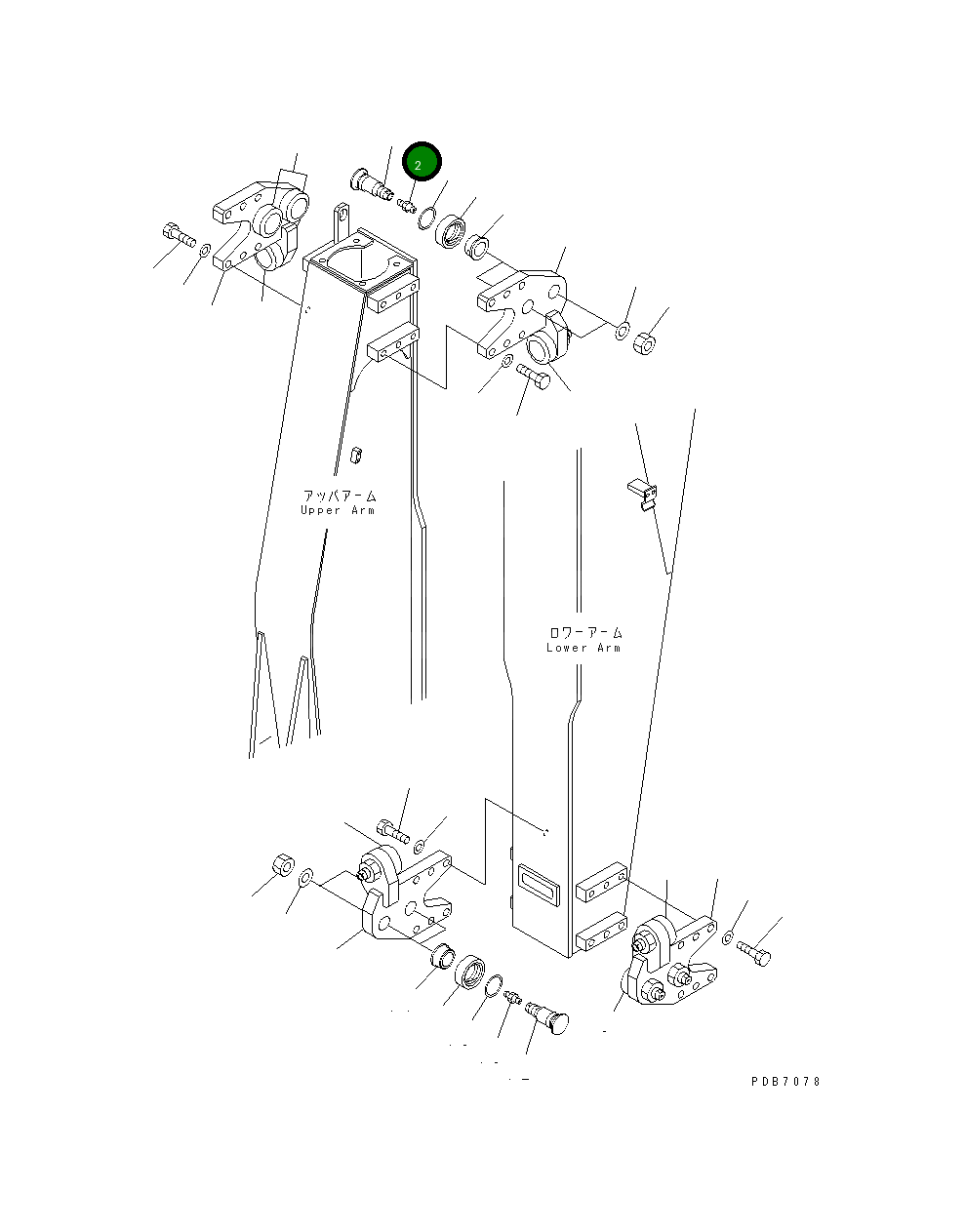 Вал KVB5201540NK Komatsu
