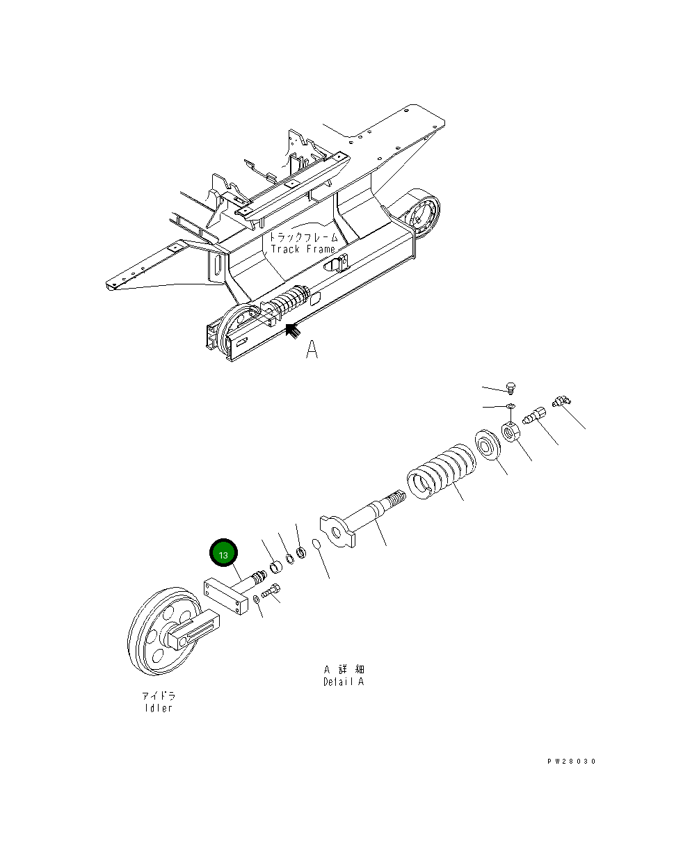 Вилка 201-30-75132 Komatsu