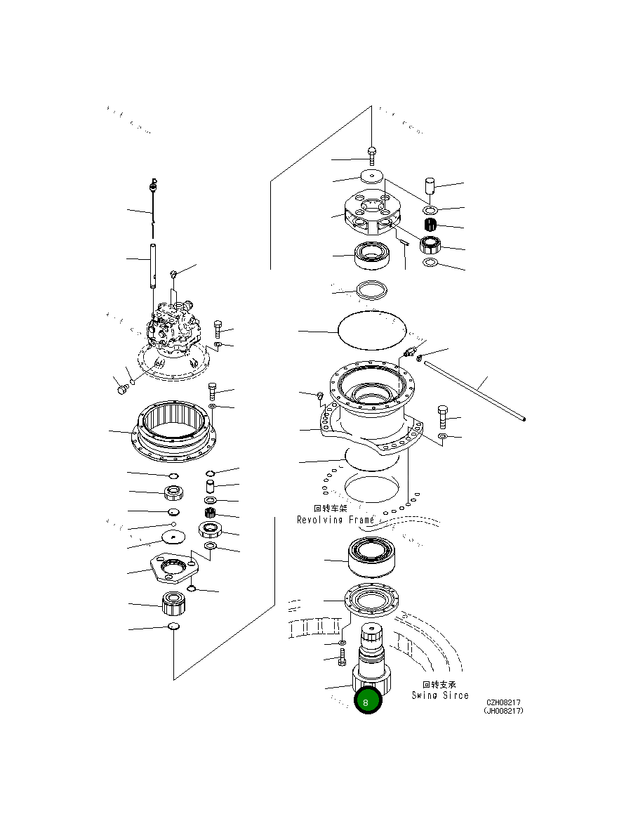 Вал 207-26-62181 Komatsu