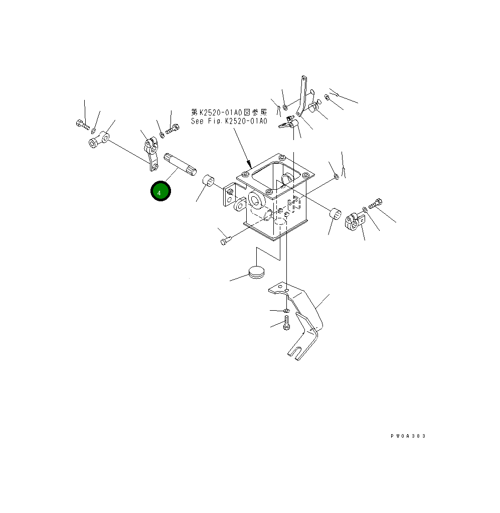Вал 12G-X54-3270 Komatsu