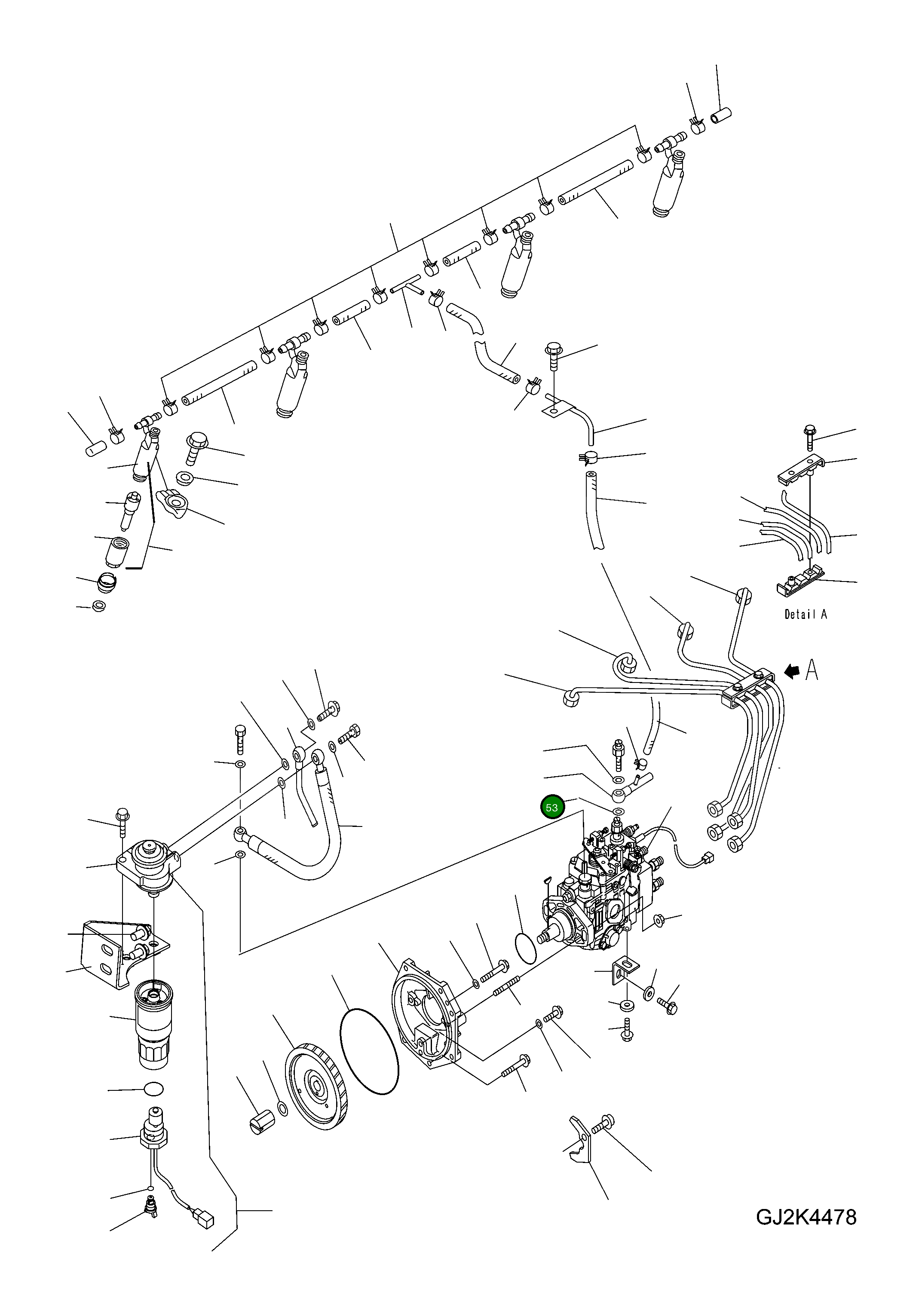 Банджо-фитинг 6204-71-5551 Komatsu