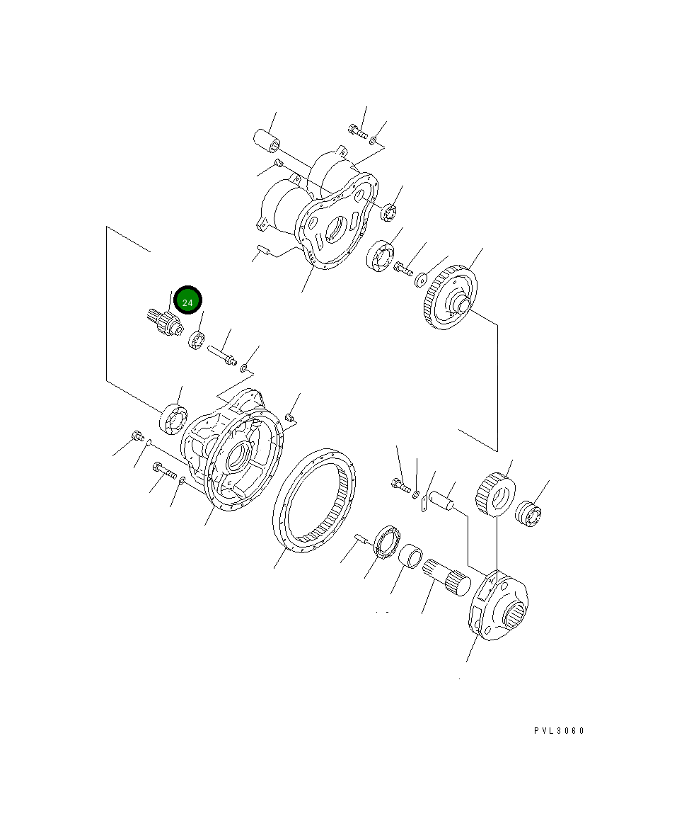 Вал 21T-27-71190 Komatsu