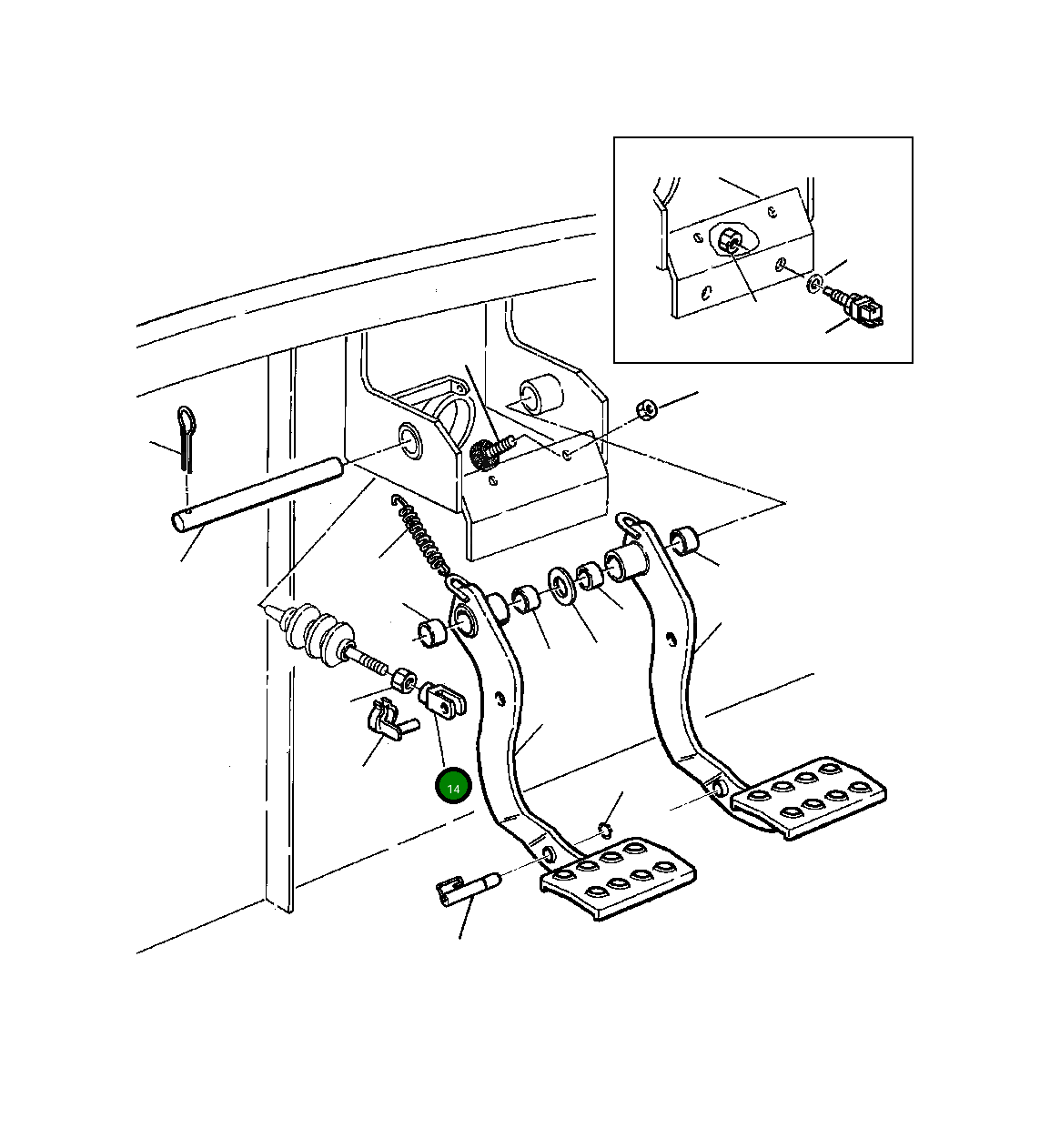 Вилка 22E-09-13210 Komatsu