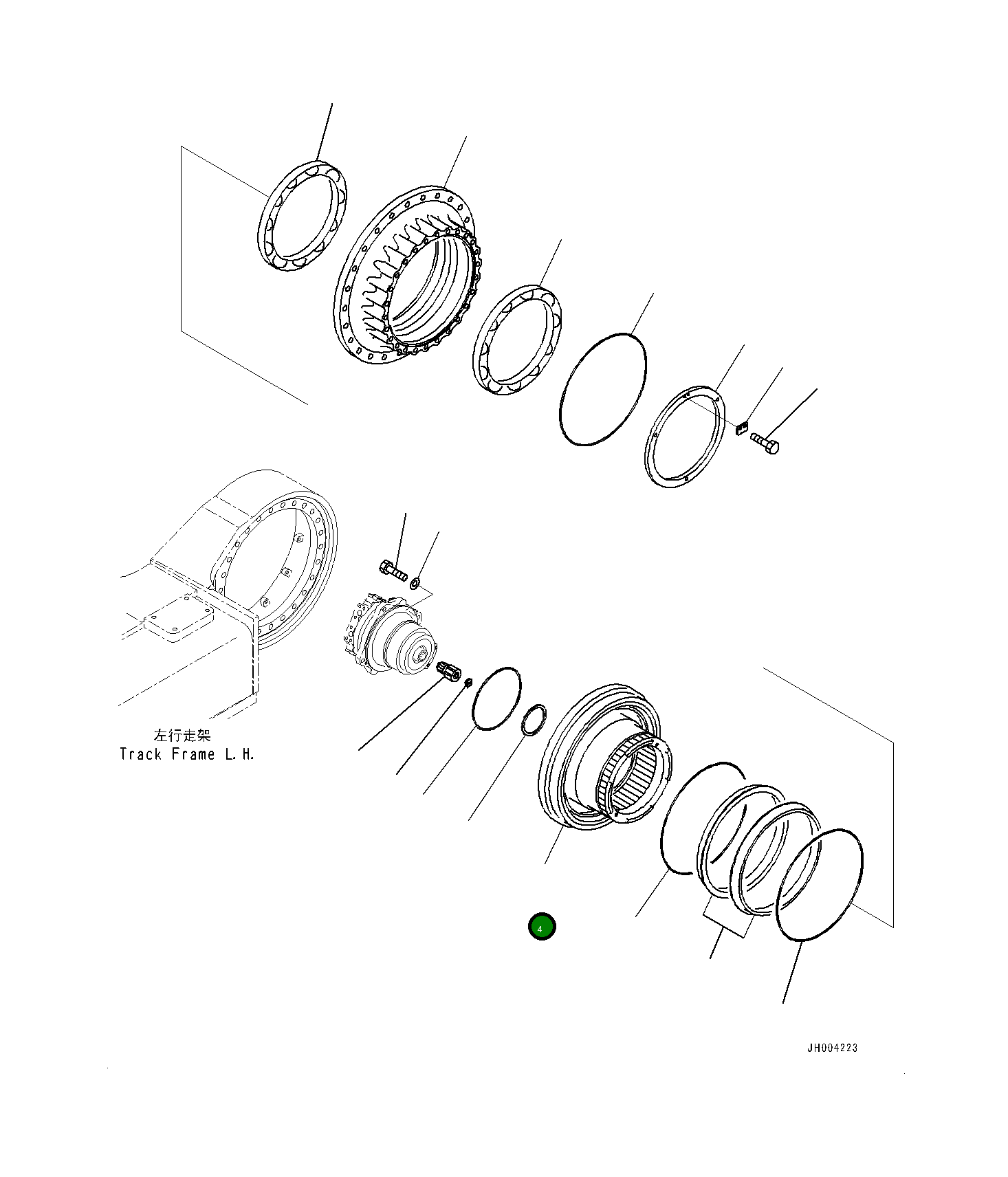 Вал 21M-27-31210 Komatsu