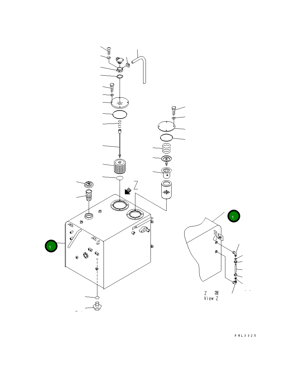 Бак 20E-04-K1315 Komatsu