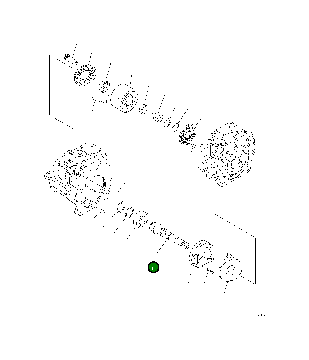 Вал 708-2G-12121 Komatsu