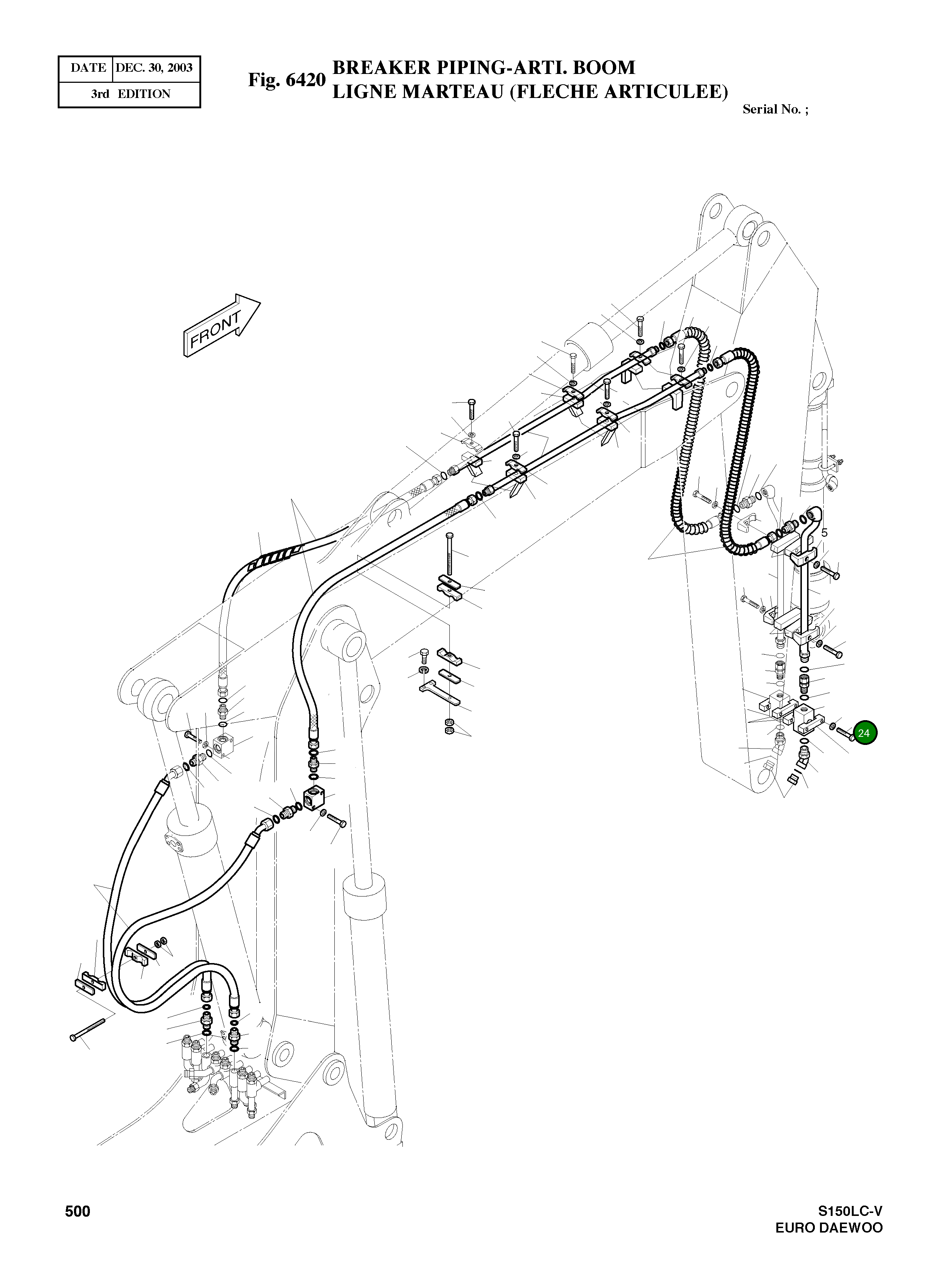 Болт M12X1.75X80 S0561363 Komatsu