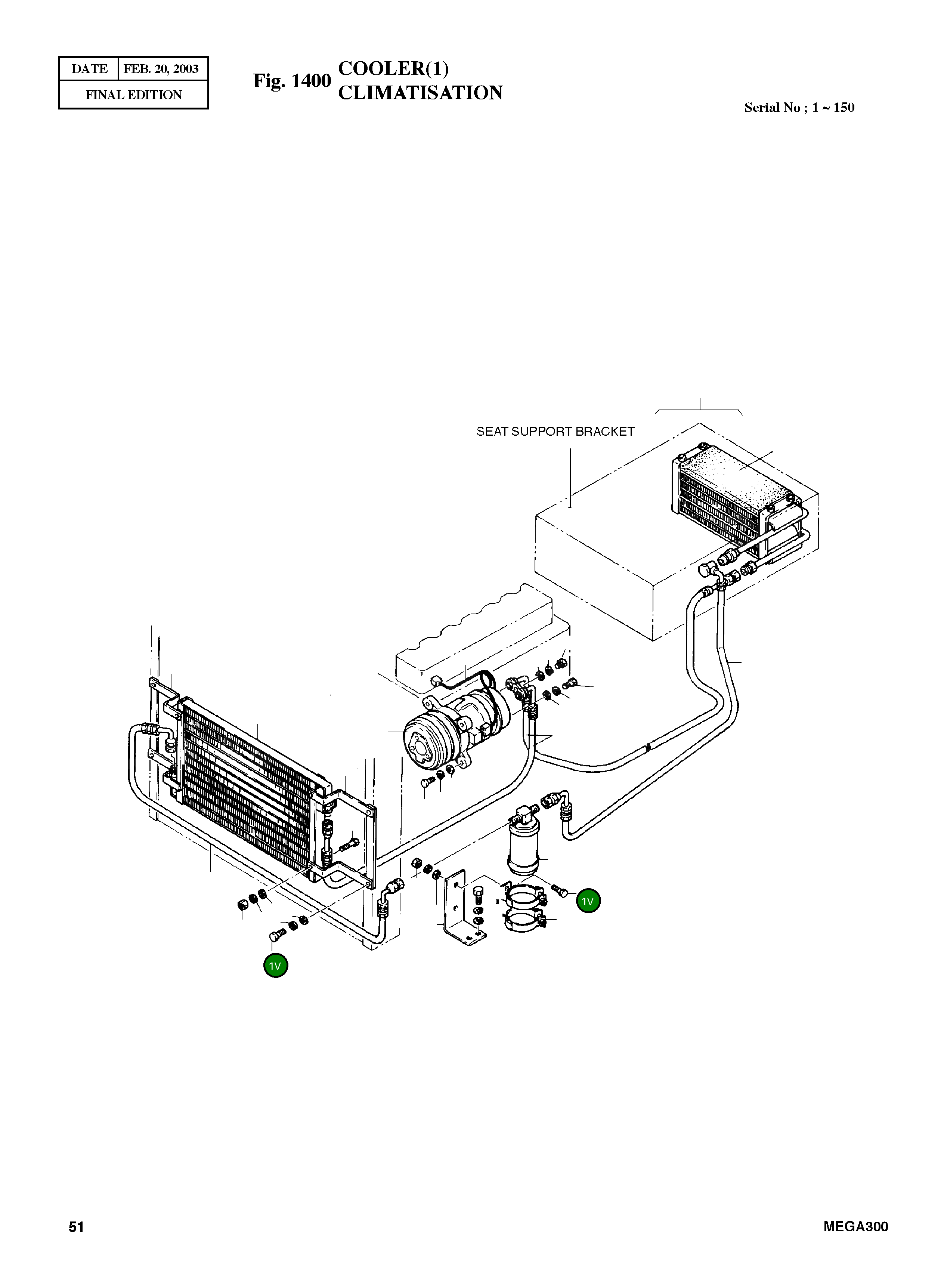 Болт M6X1.0X20 S0504803 Komatsu