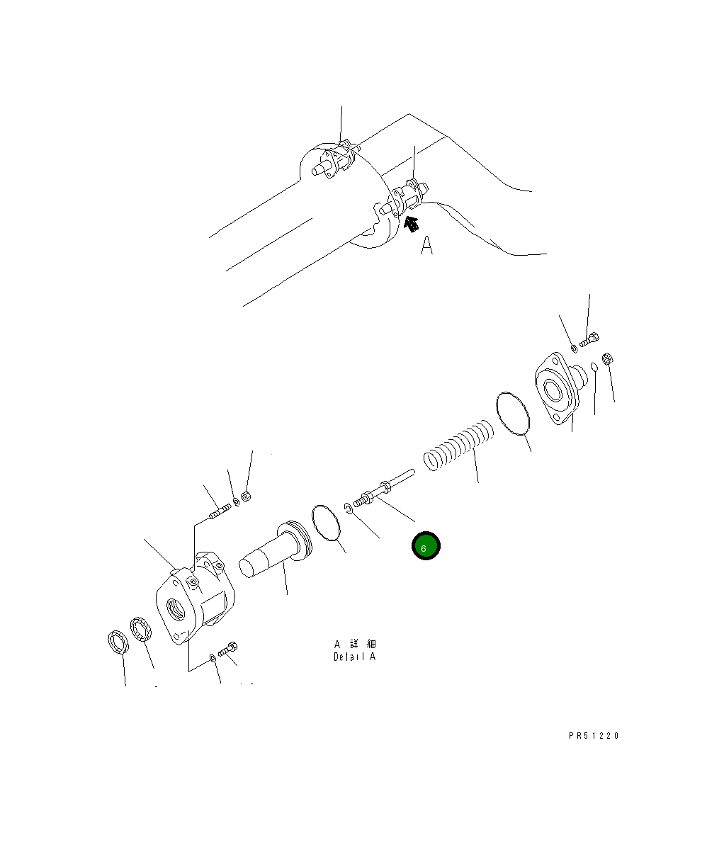 Вал 234-43-39390 Komatsu