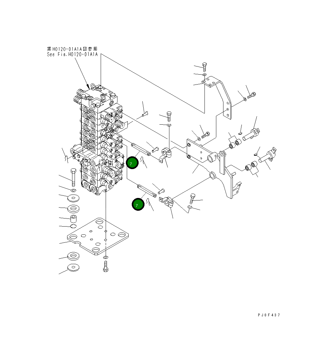 Вилка 22M-43-11740 Komatsu