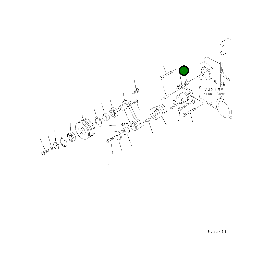 Вал 6210-61-3221 Komatsu