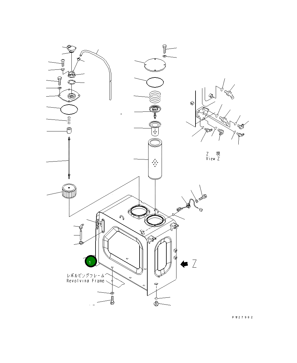 Бак 8298-60-1110 Komatsu