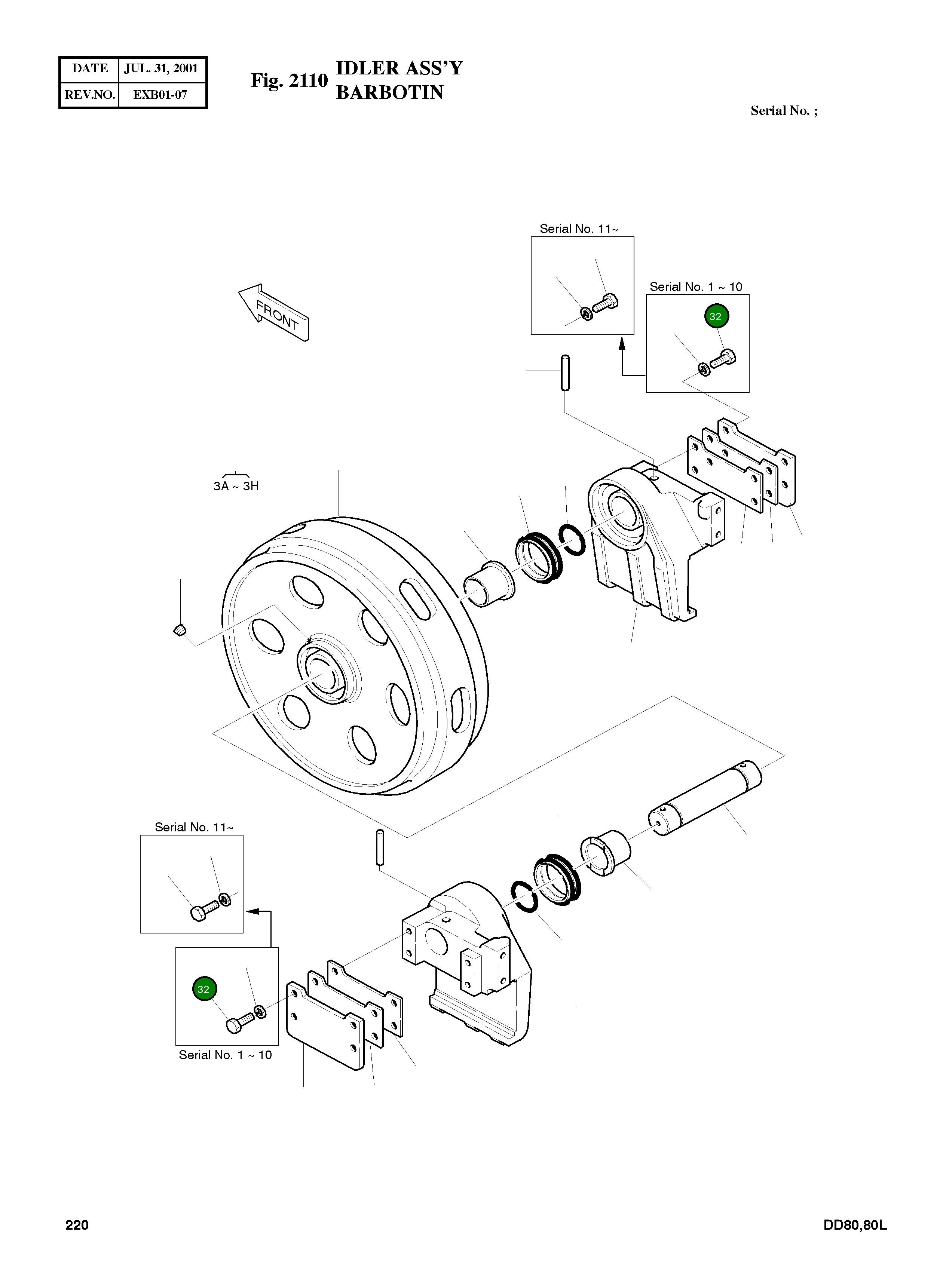 Болт M1/2-13THD 5120-1446 Komatsu
