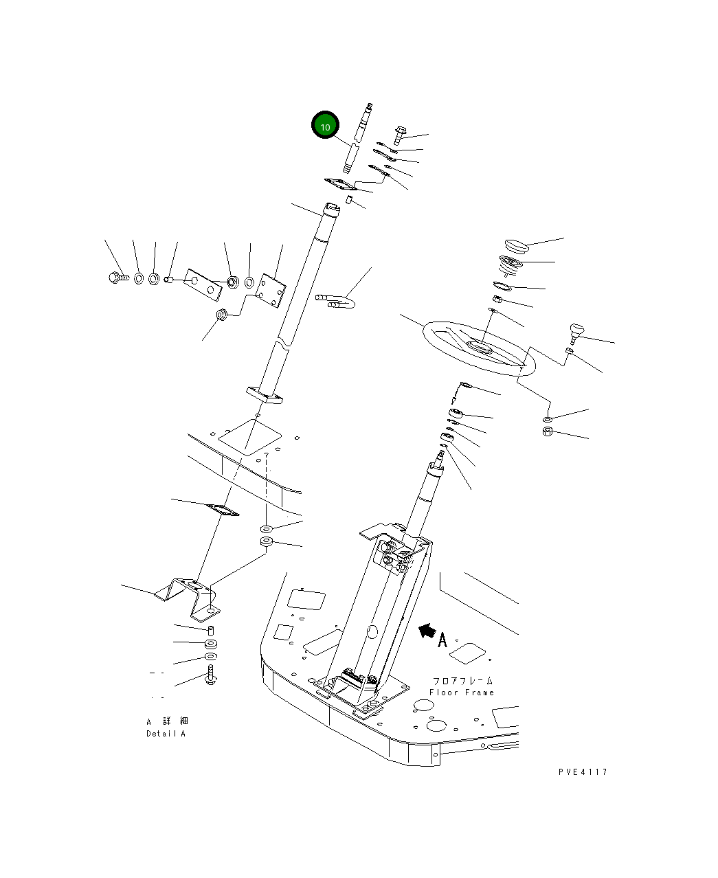 Вал 415-40-22140 Komatsu