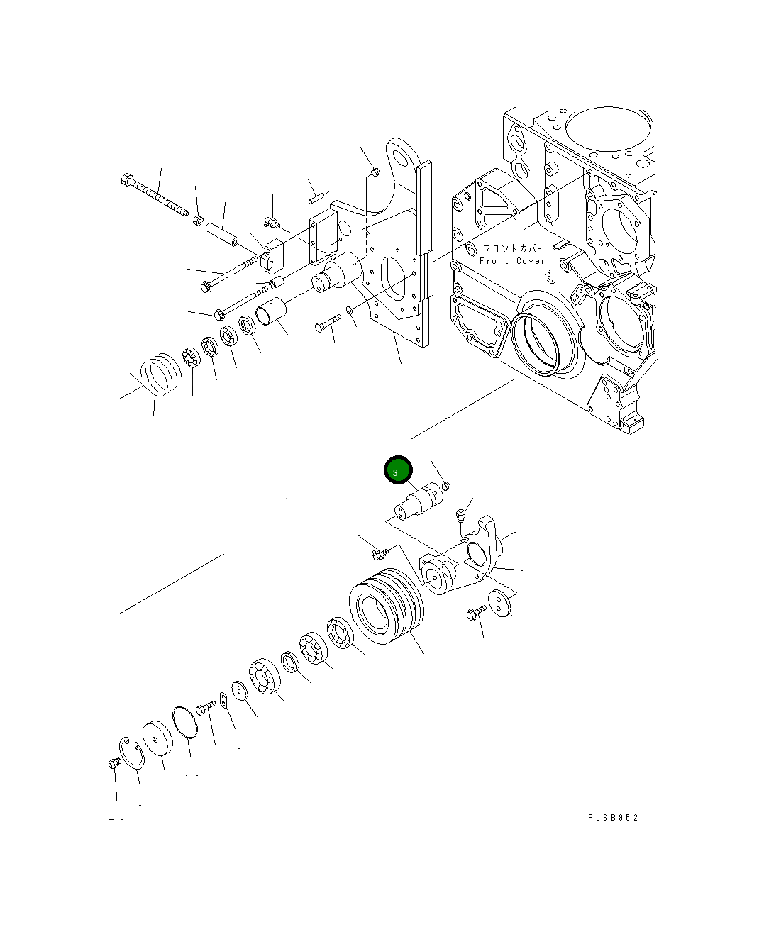 Вал 6240-61-4630 Komatsu