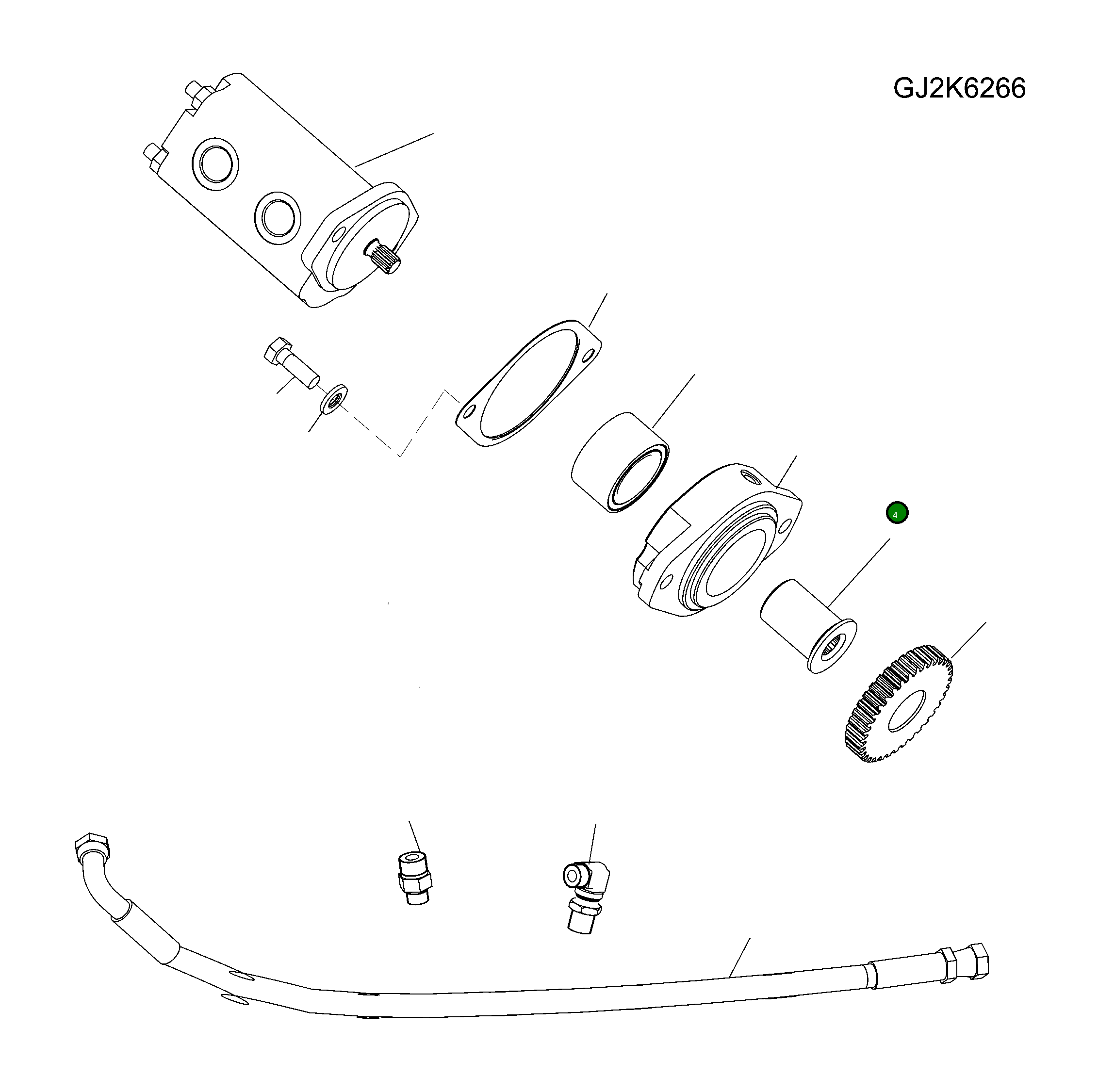 Вал 20G-01-K1670 Komatsu