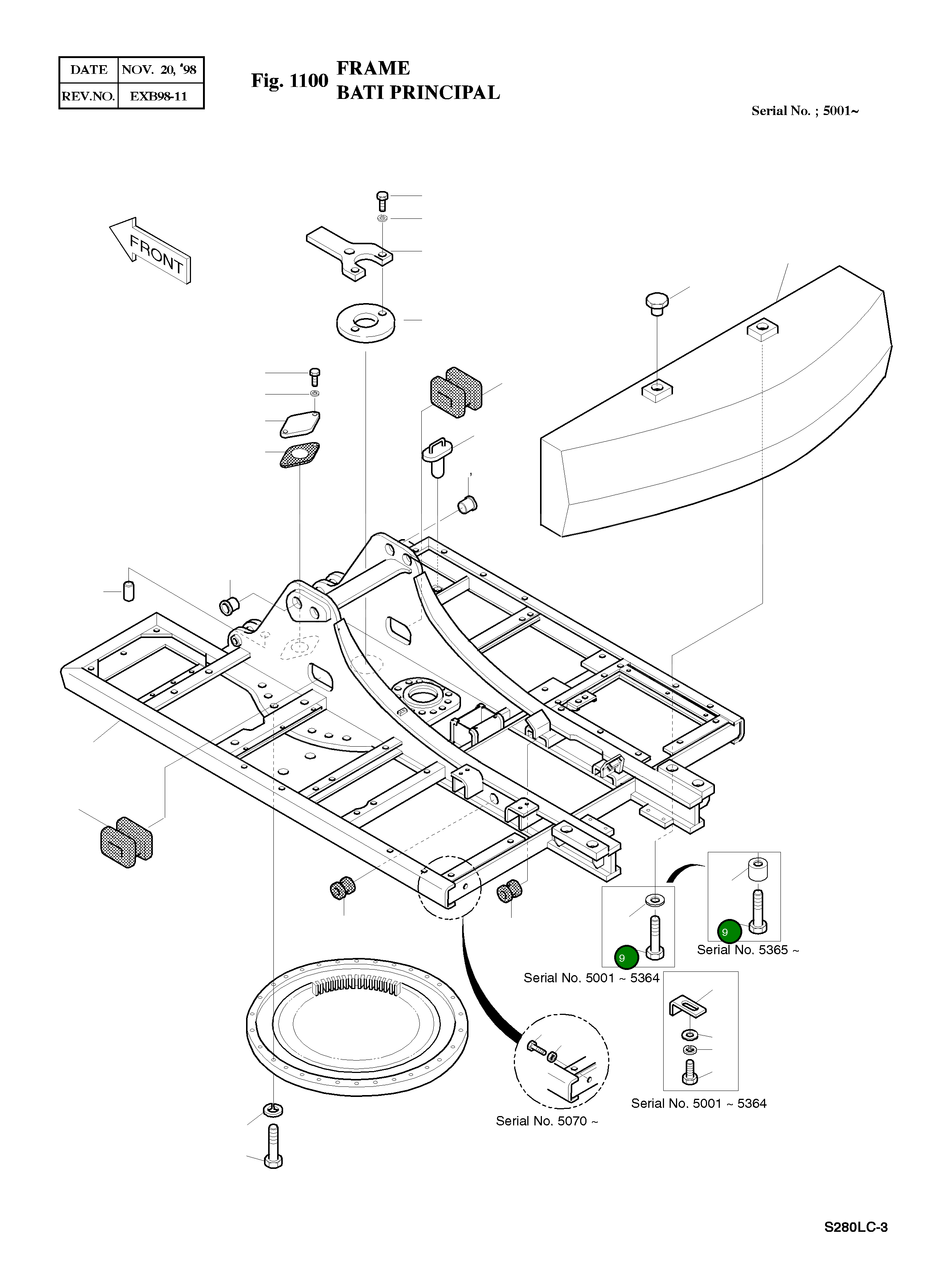 Болт M39X3.0X115 2120-1478 Komatsu