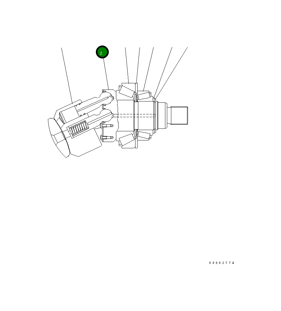 Вал UC1706505022 Komatsu