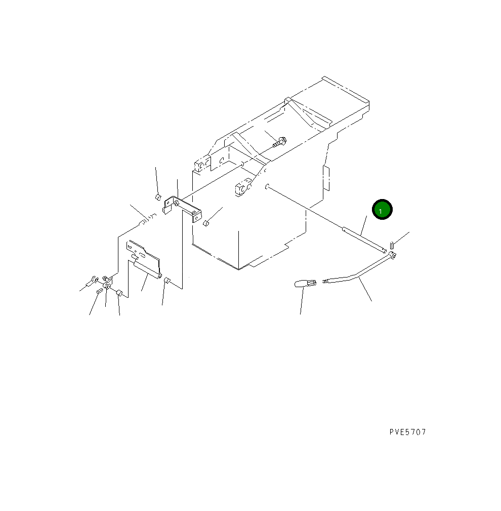 Вал 421-43-28220 Komatsu