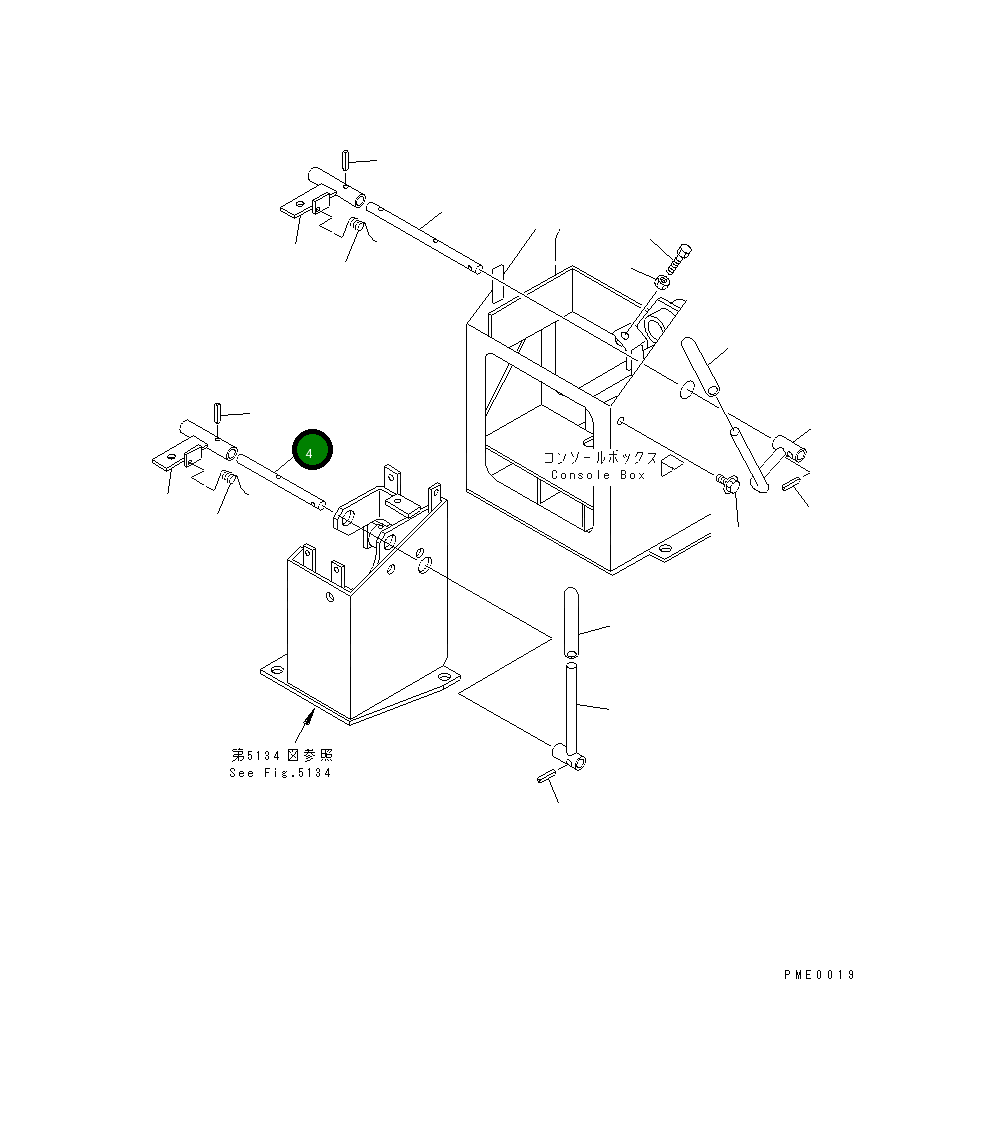 Вал 418-V89-2250 Komatsu