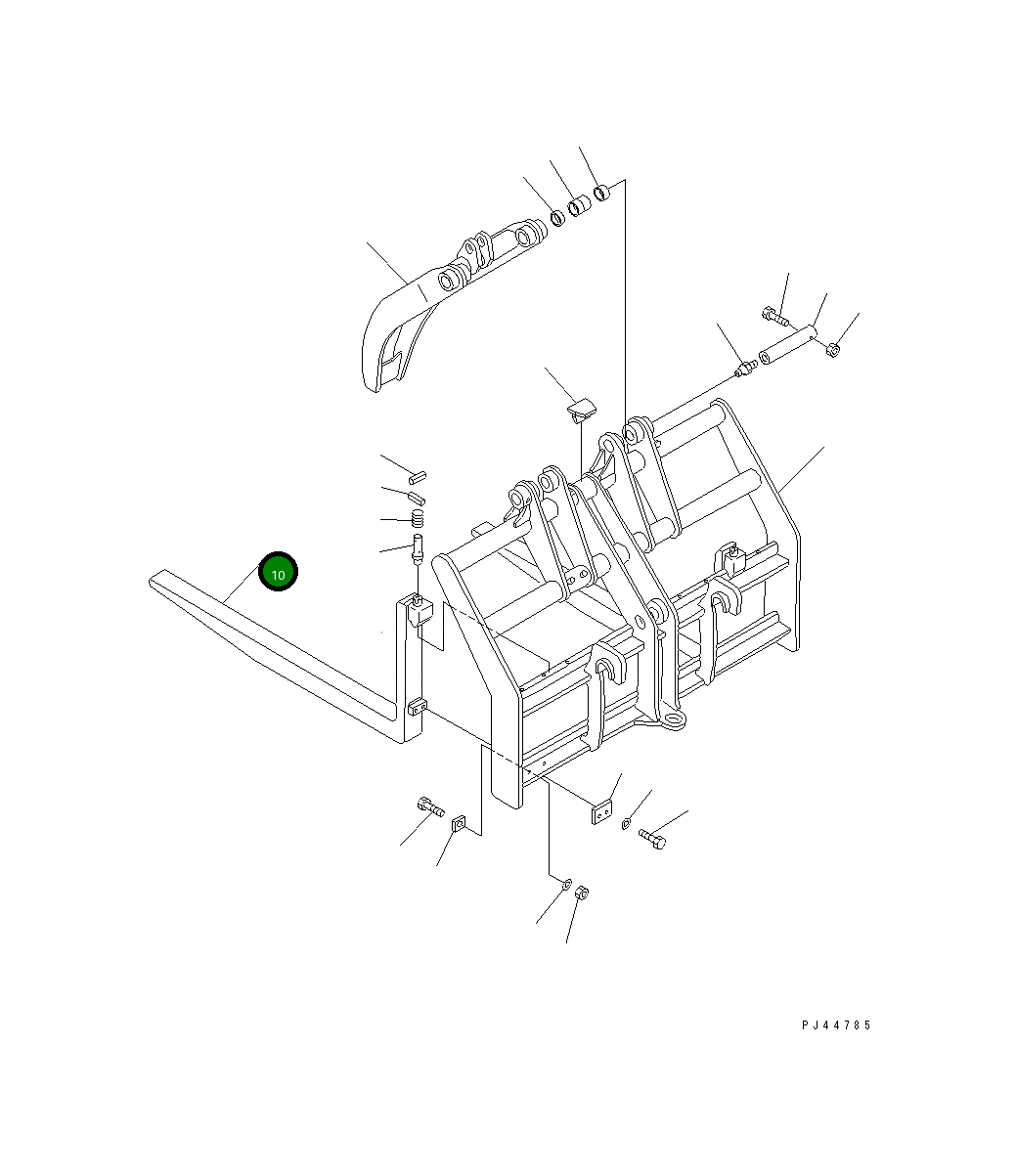 Вилка 41H-881-1131 Komatsu