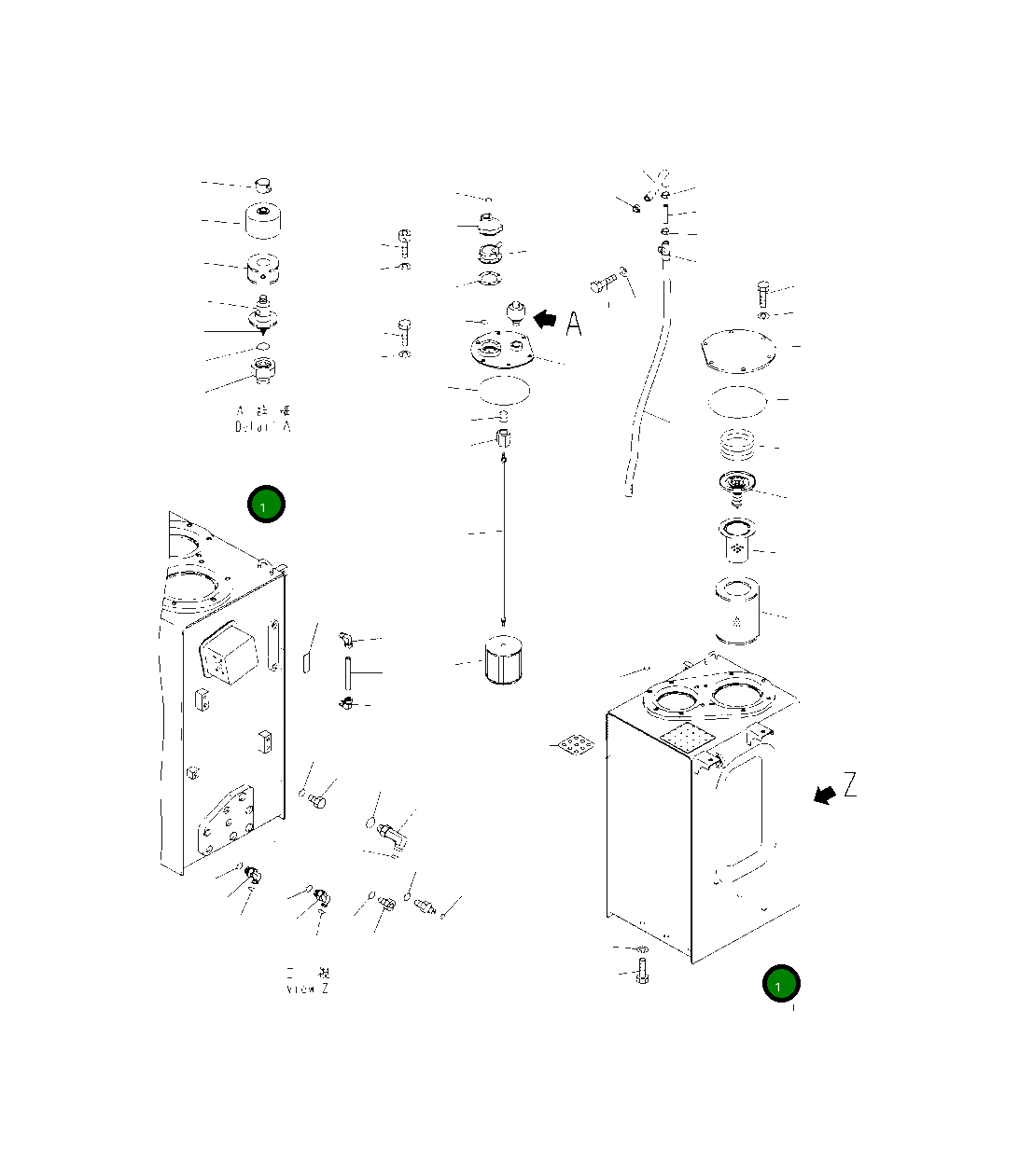 Бак 2A6-60-11111 Komatsu
