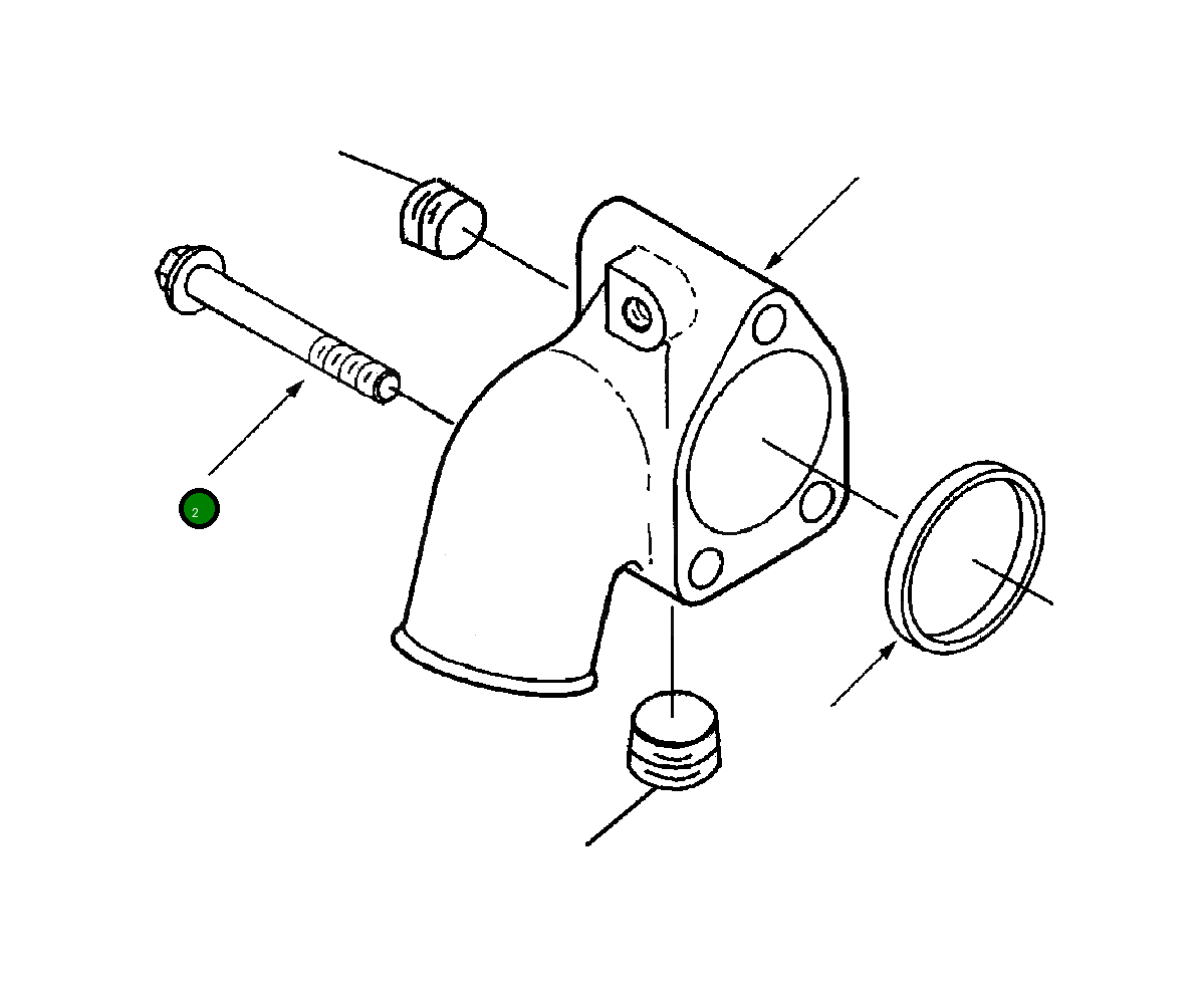 Болт (M10x1.50x75) 1240 183 H1 Komatsu
