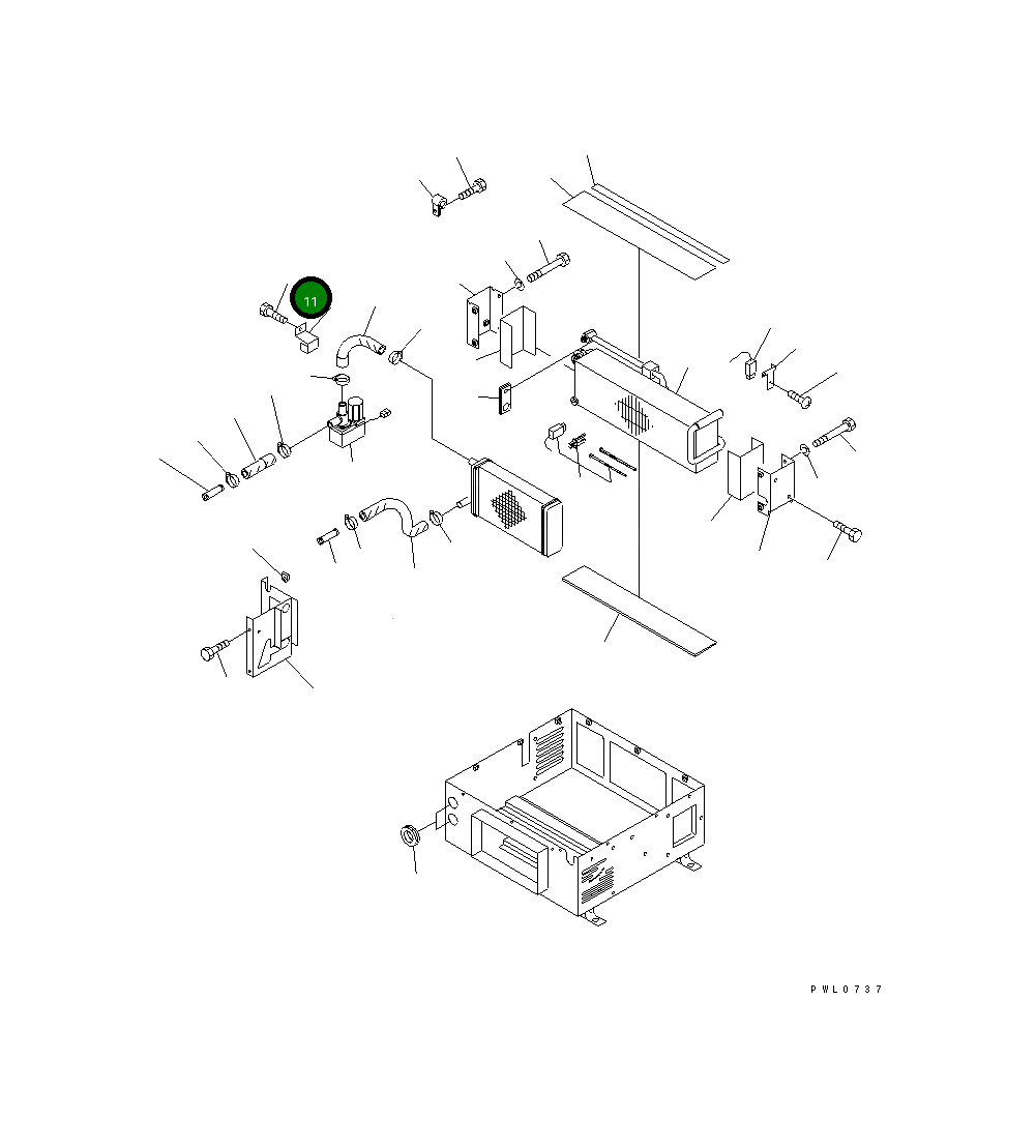 Болт,(M6X12) TW8022-0612 Komatsu
