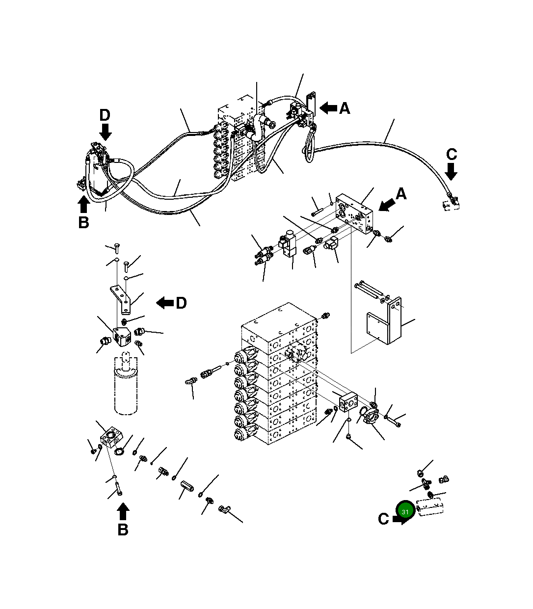 Адаптер FZ643485101 Komatsu
