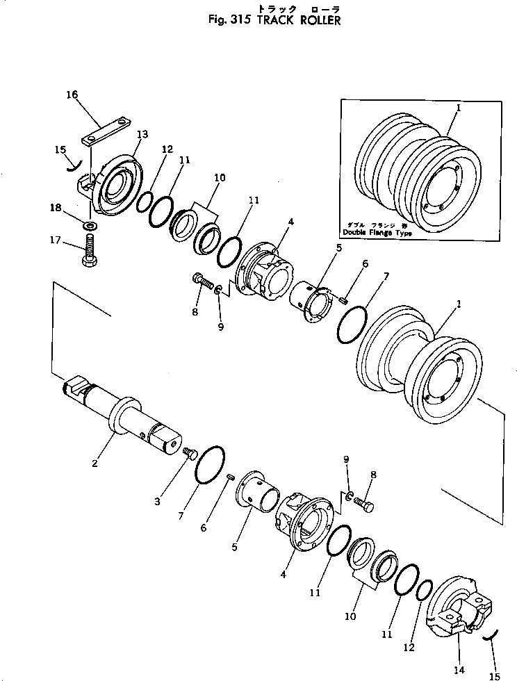 Вал 207-30-16210 Komatsu