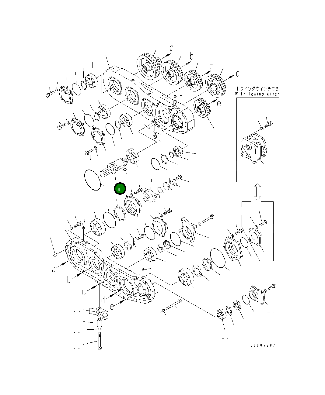 Вал 176-38-41140 Komatsu