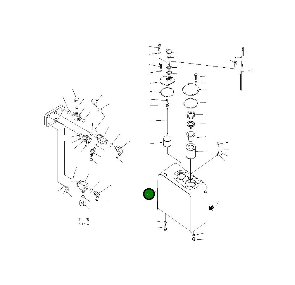 Бак 20Y-60-41112 Komatsu