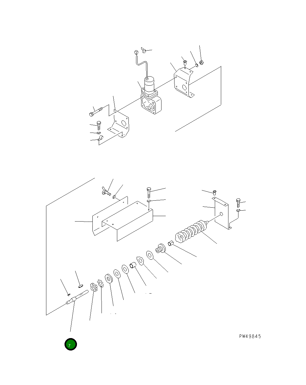 Вал TA53315230 Komatsu