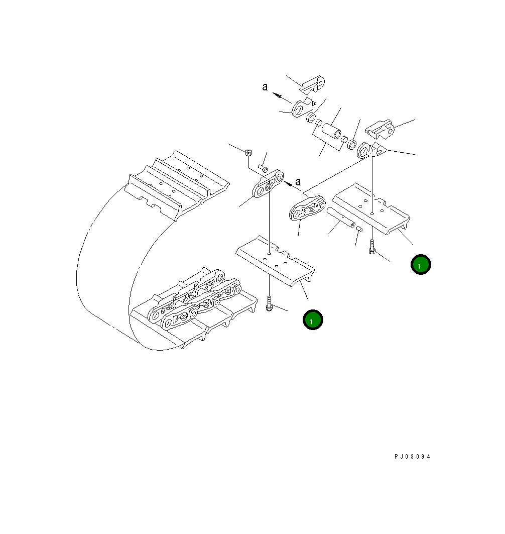 Башмак 11G-32-21112 Komatsu