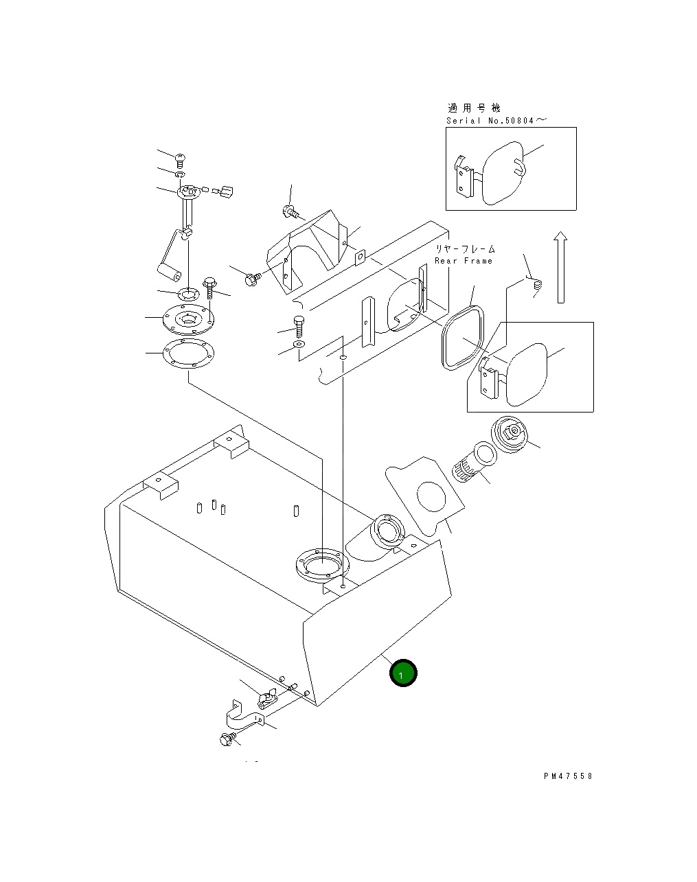 Бак 416-04-21111 Komatsu