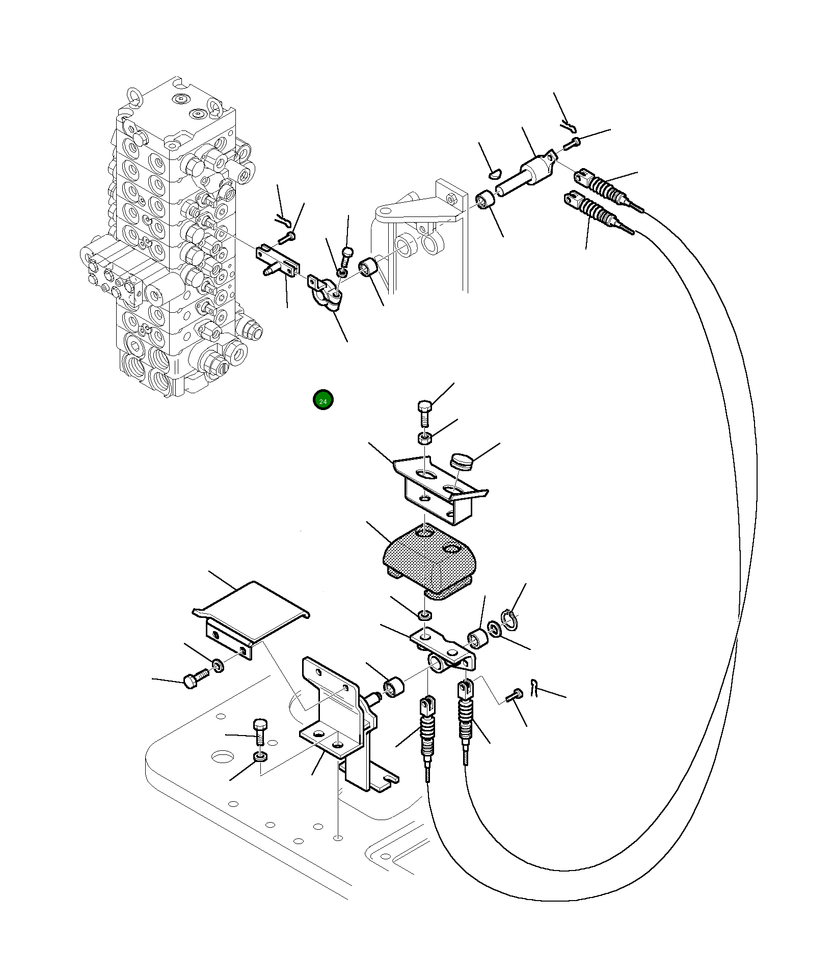 Вилка 3F4579057 Komatsu