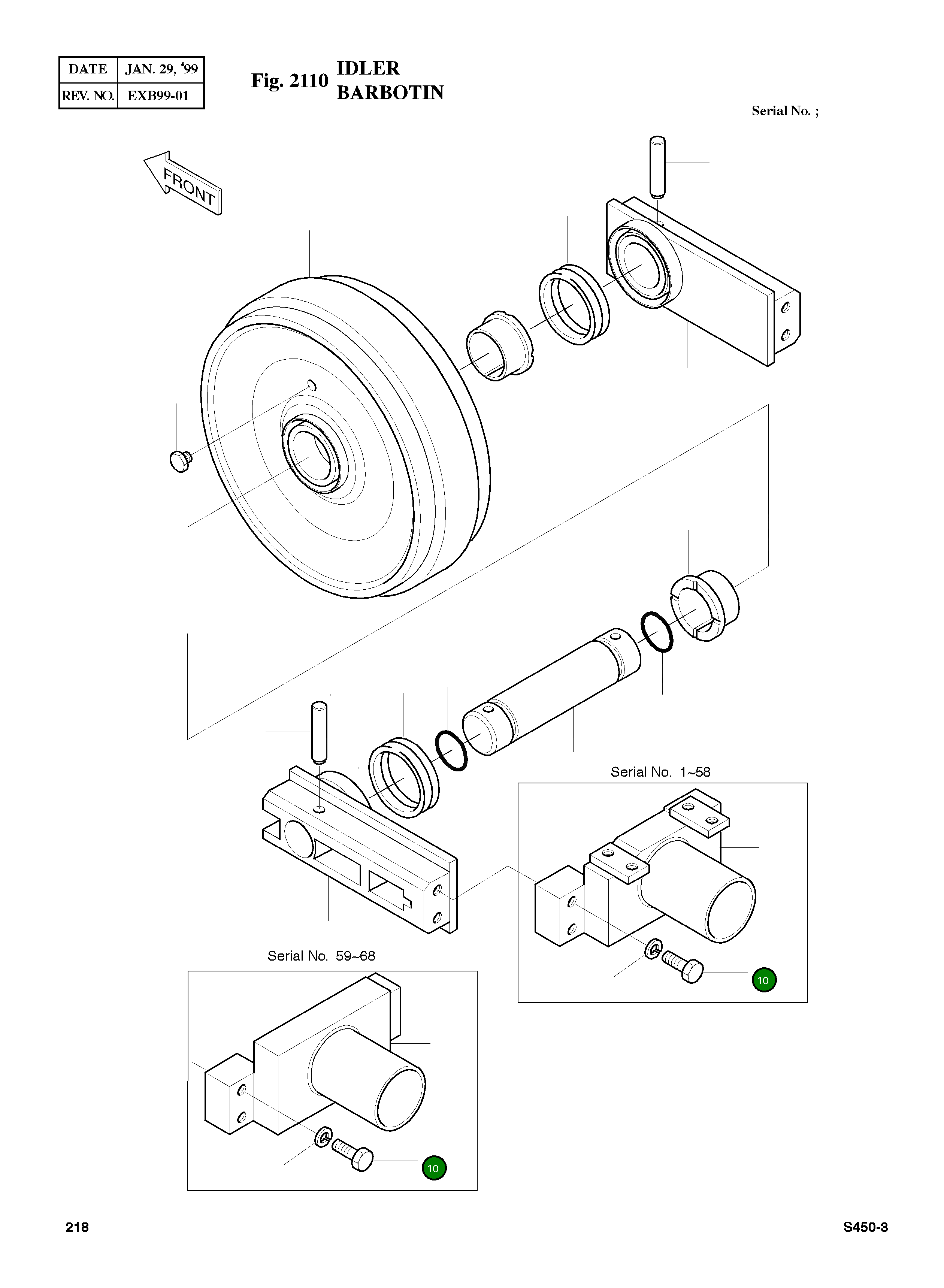 Болт M20X2.5X60 S0570061 Komatsu