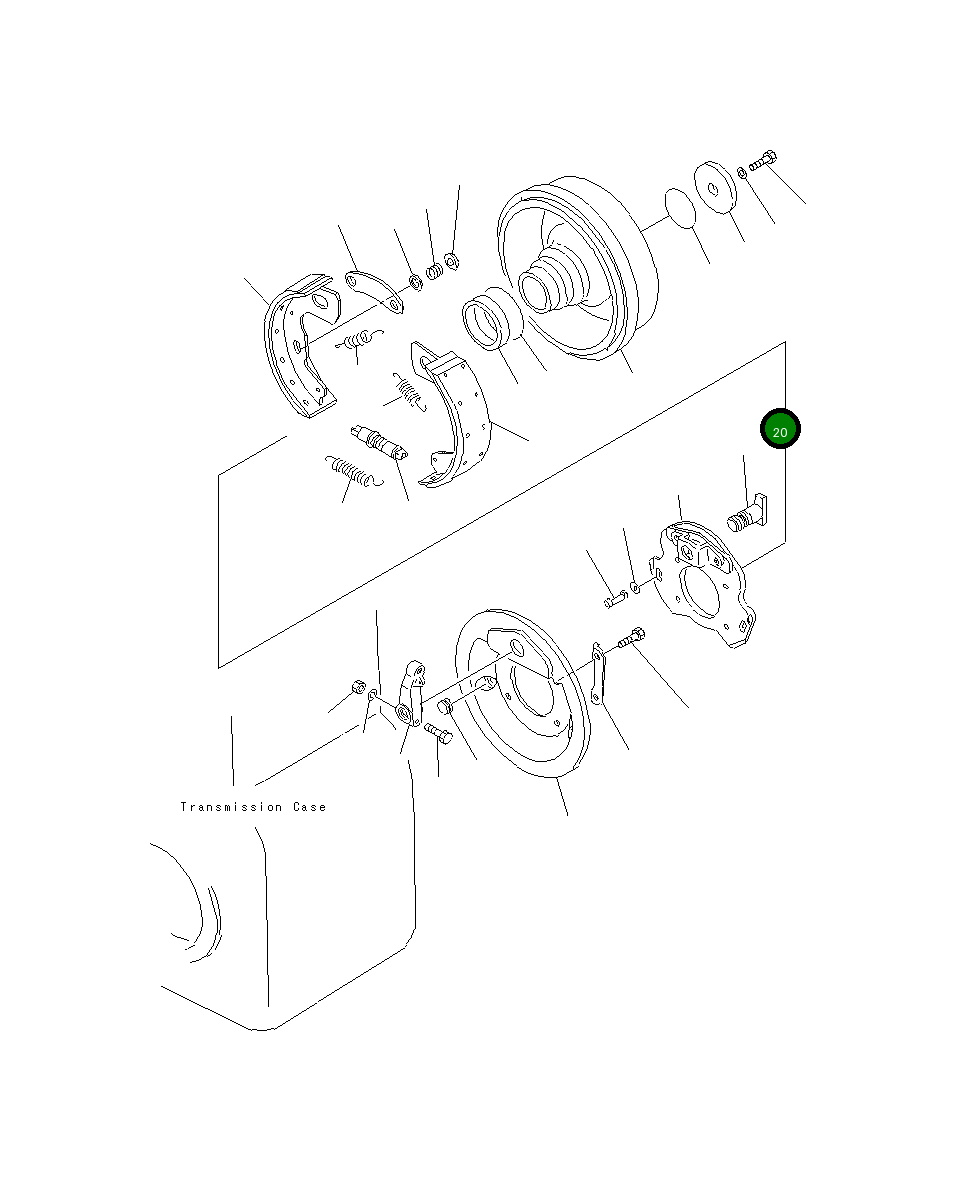 Барабан 23A-32-12110 Komatsu
