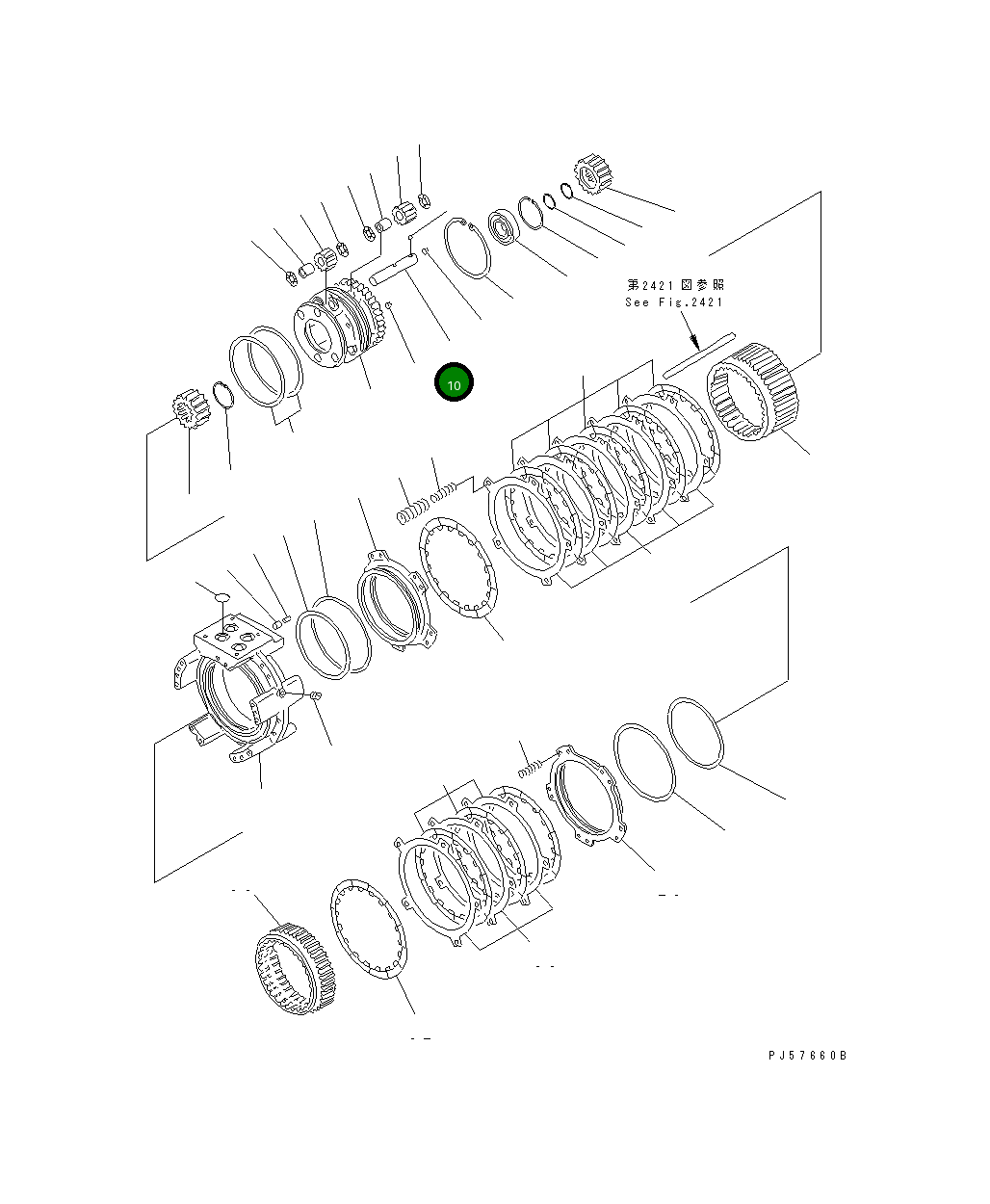 Вал 23B-15-12530 Komatsu