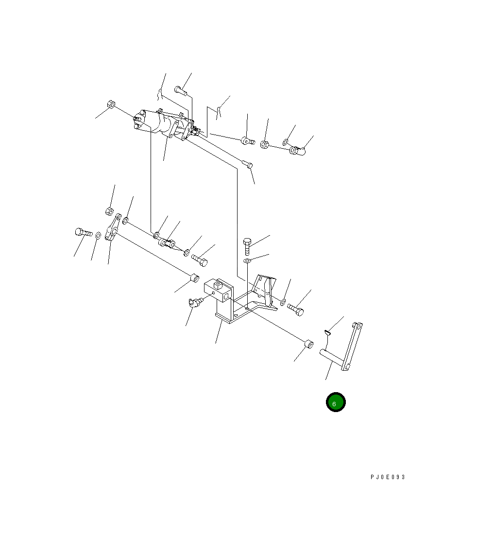 Вал 195-43-45961 Komatsu