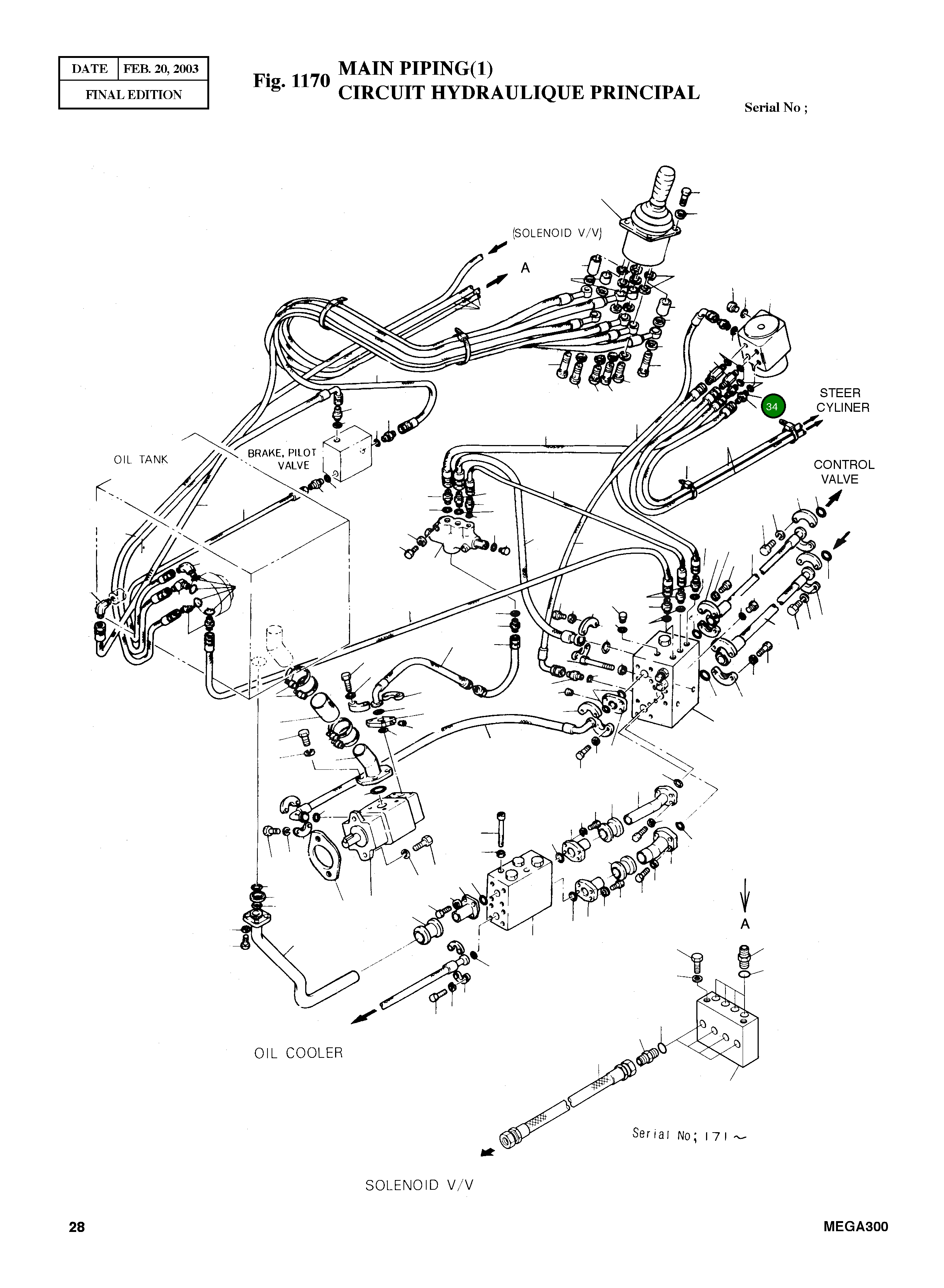 Адаптер PFO1 1/16-PF3/4 2181-1126D2 Komatsu