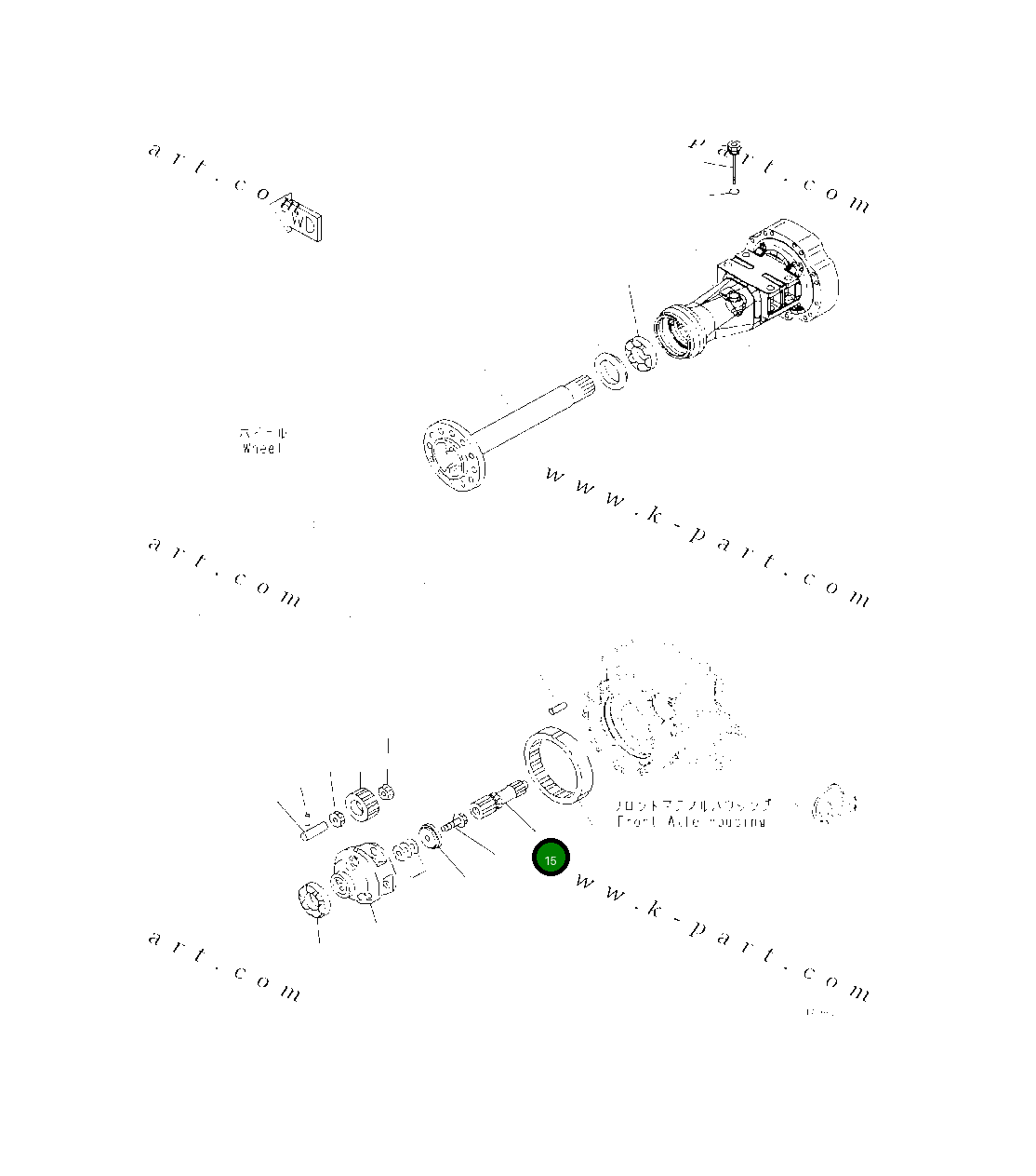 Вал 418-22-32331 Komatsu