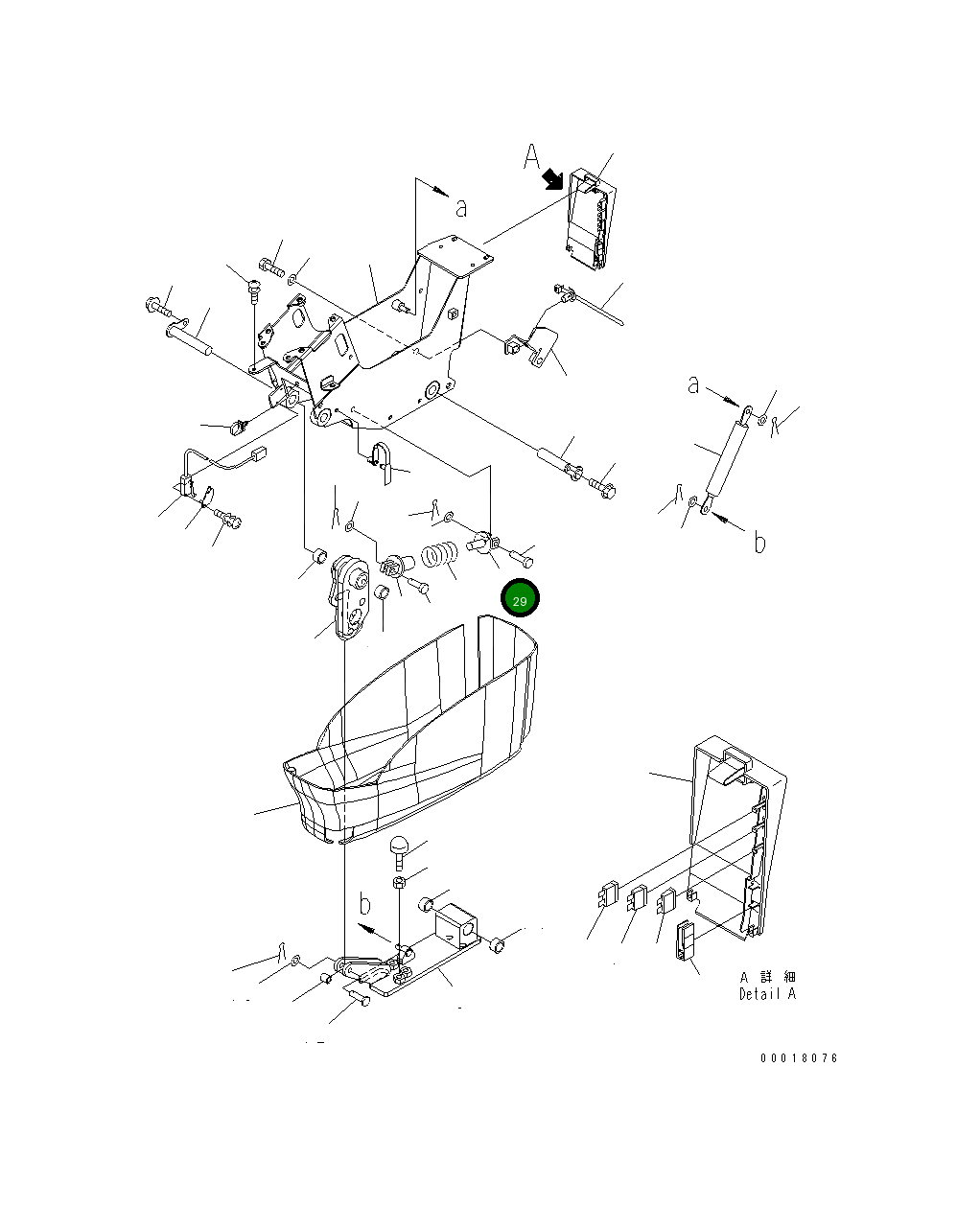 Вилка 22U-43-22520 Komatsu