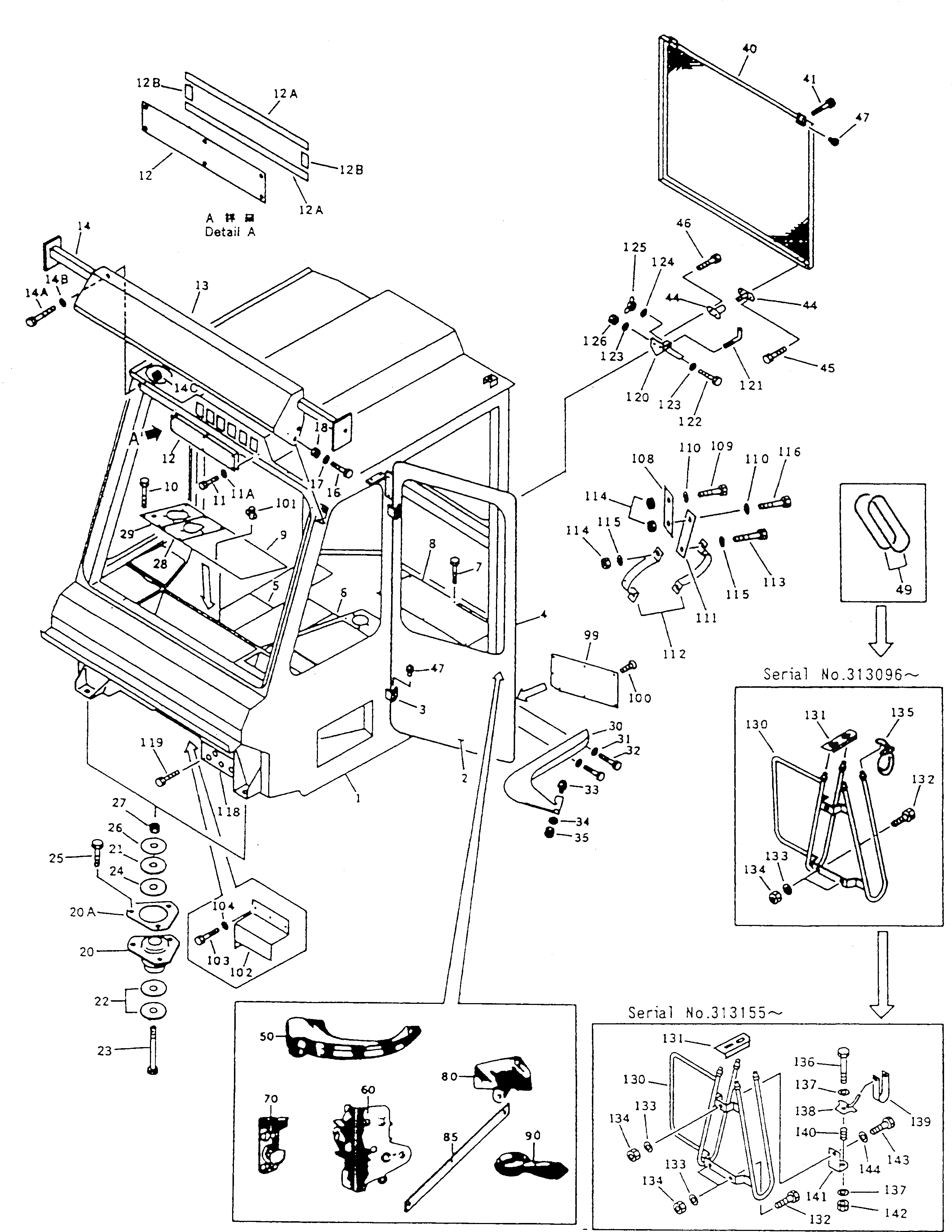 Болт,(M10X90) BW060596 Komatsu