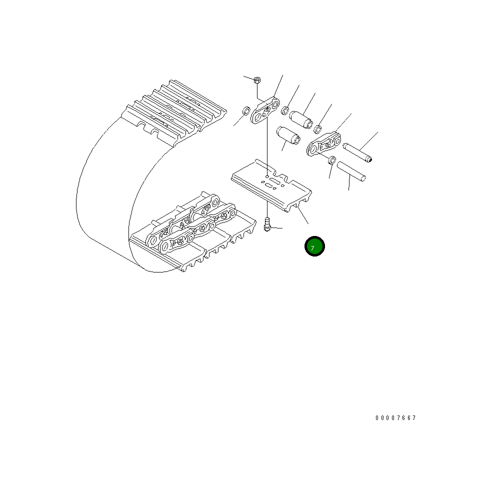 Башмак 111-32-11291 Komatsu