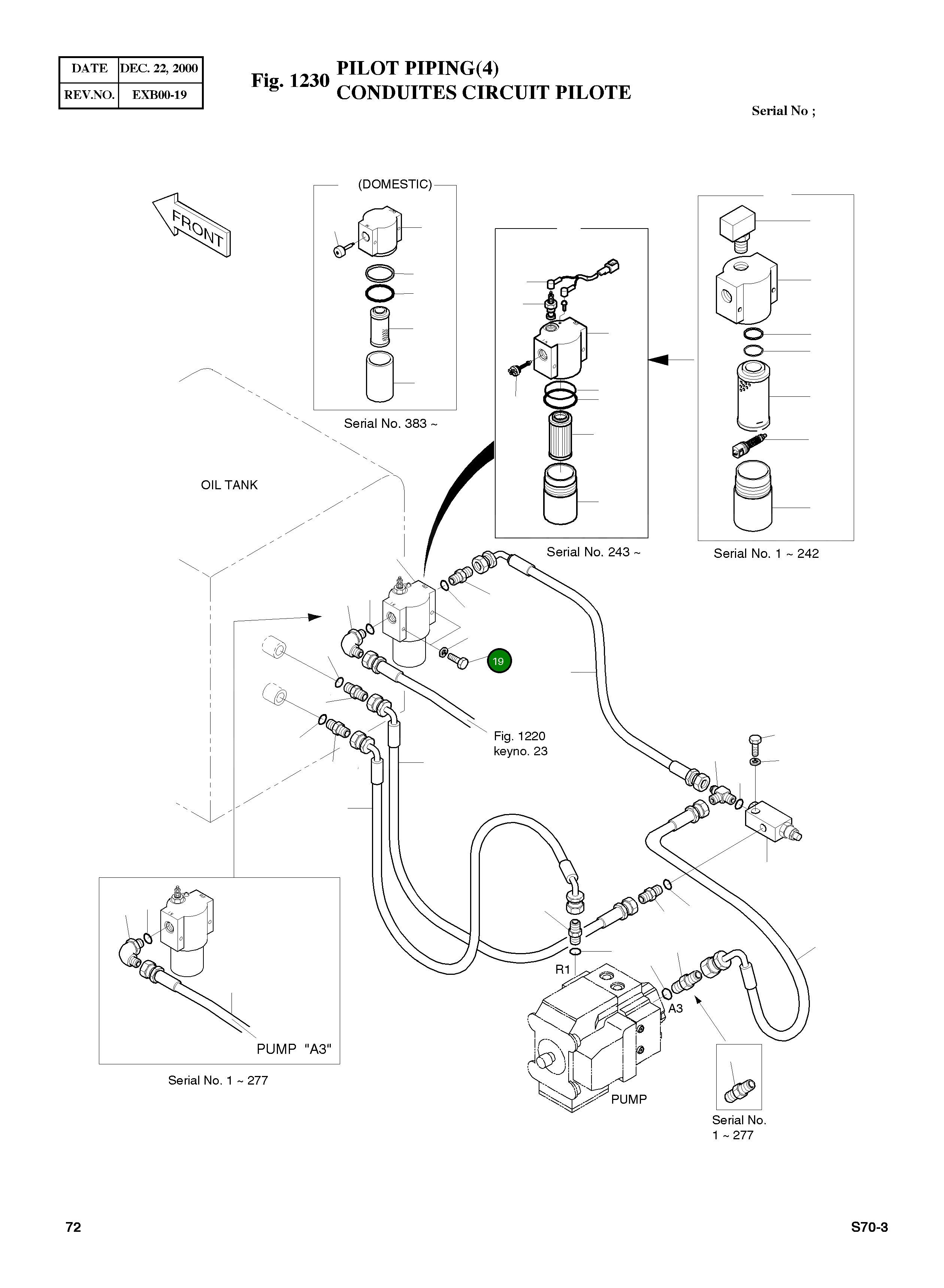 Болт M6X1.0X55 S0553753 Komatsu