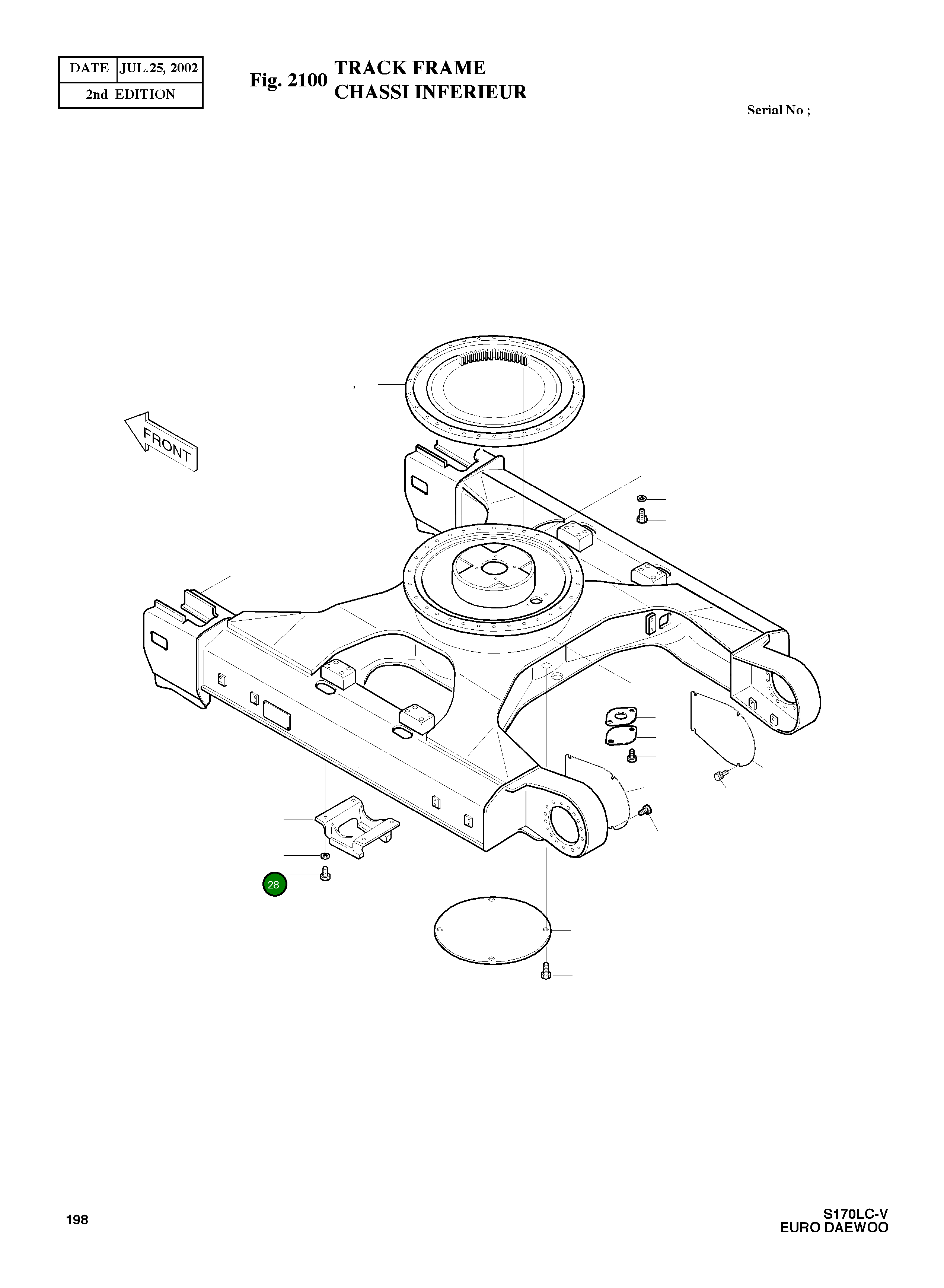 Болт M16X1.5X40 S0721461 Komatsu