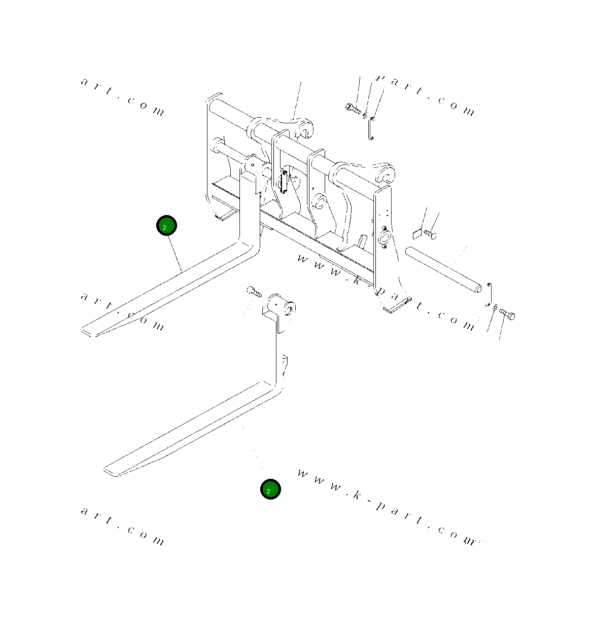 Вилка 418-U77-5630 Komatsu