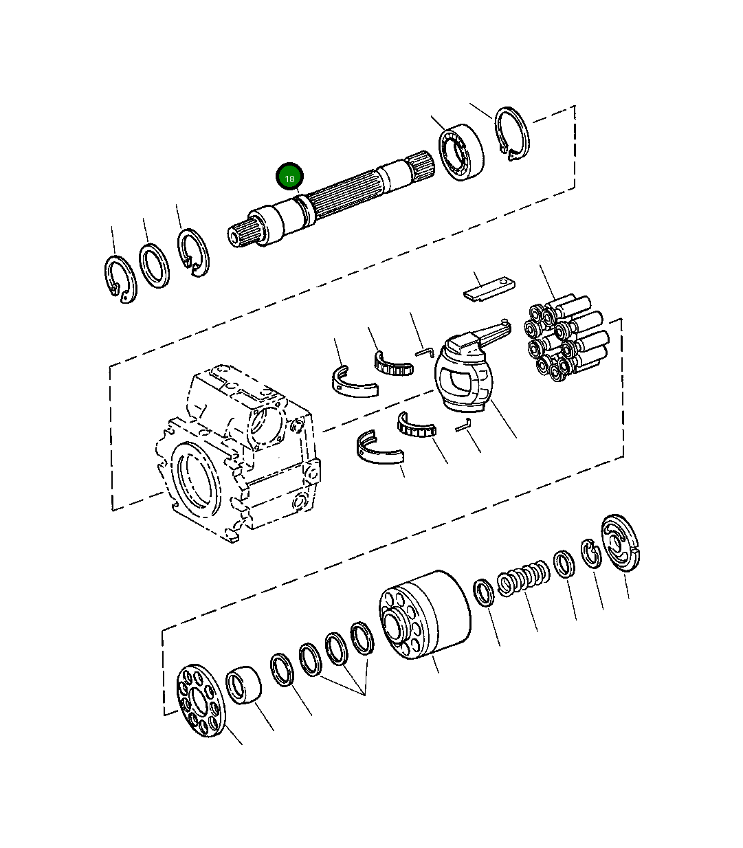 Вал 1438 684 H1 Komatsu
