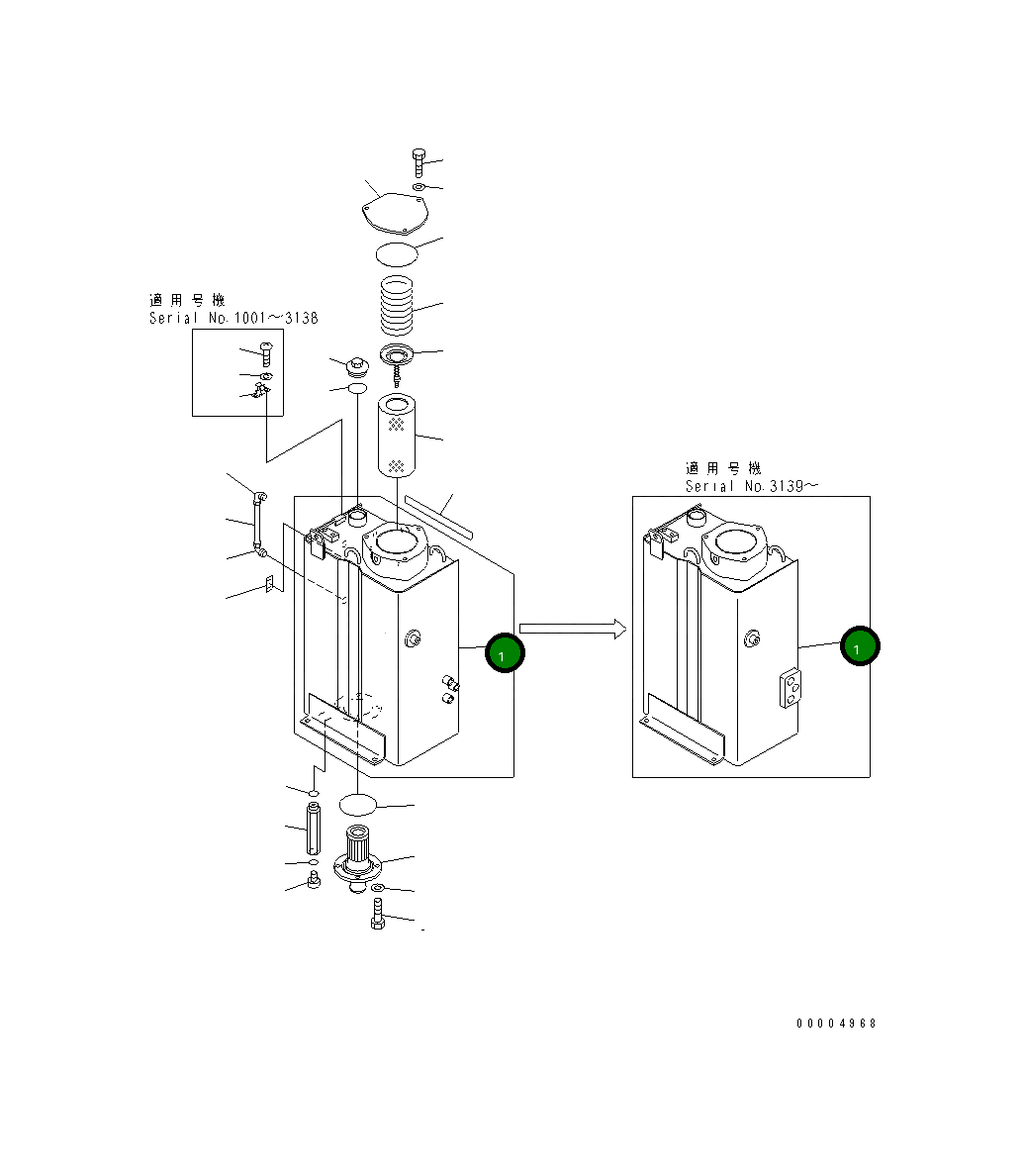 Бак 22F-60-11111 Komatsu